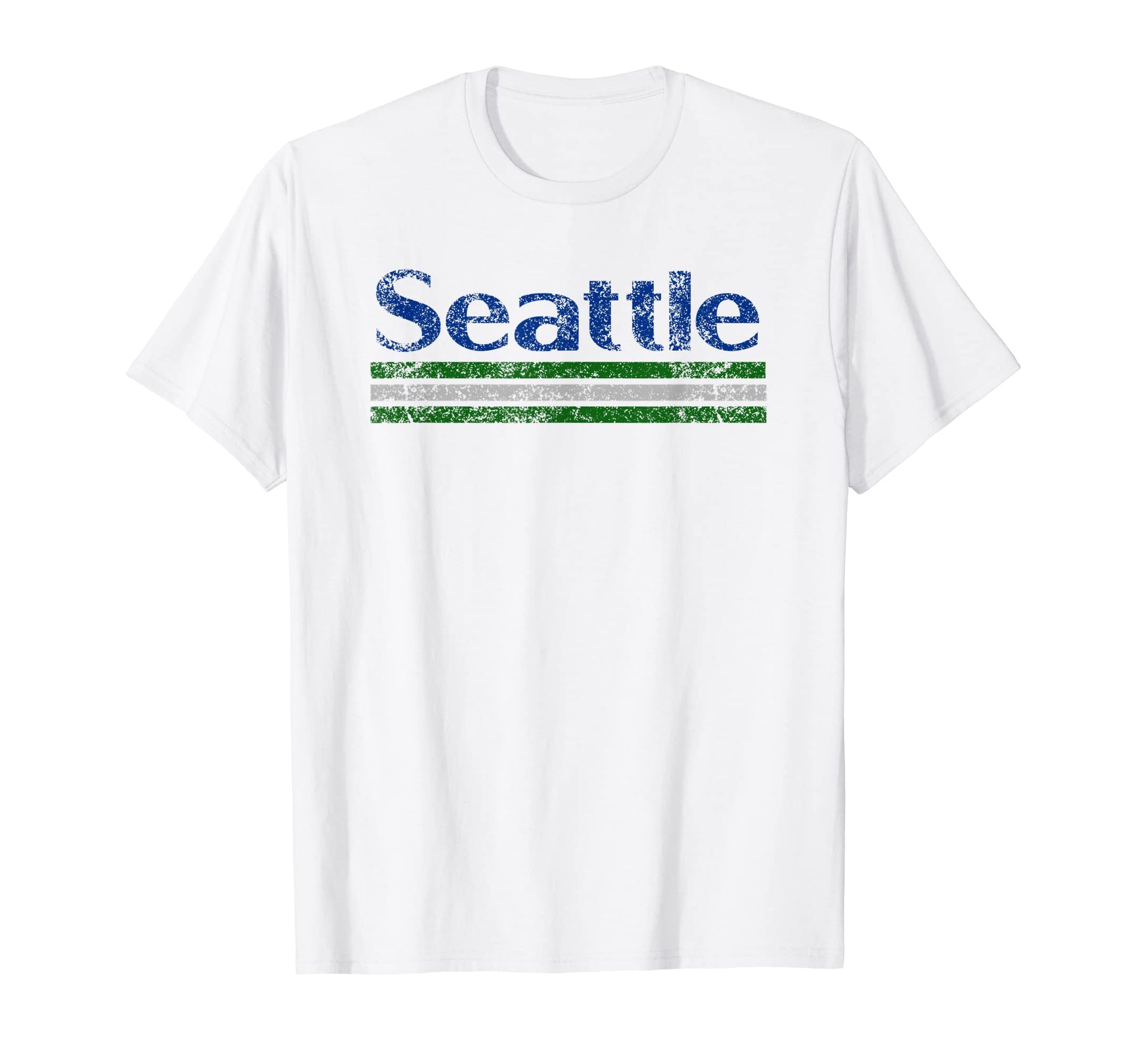 Seattle Washington Weathered T-Shirt - Casual Everyday Wear Men Women - T-Shirt, Sweatshirt, Hoodie