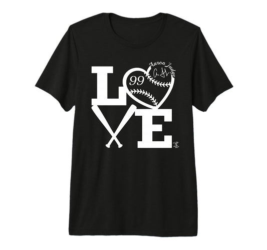 Aaron Judge Love Baseball Tri Blend T-Shirt - Unique Graphic Unisex - T-Shirt, Sweatshirt, Hoodie