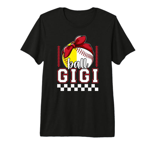 Ball Gigi Grandma Coquette Baseball T-Shirt - Streetwear Style for Adults - T-Shirt, Sweatshirt, Hoodie