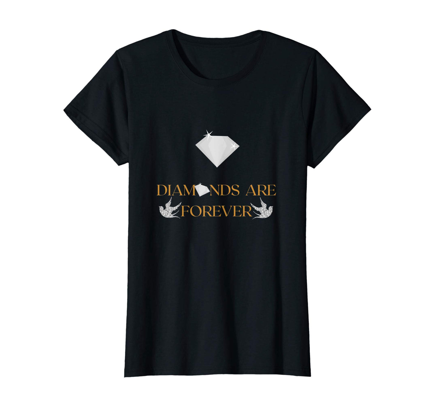 Womens Diamonds Are Forever Doves T-Shirt - Minimalist Print Unisex - T-Shirt, Sweatshirt, Hoodie