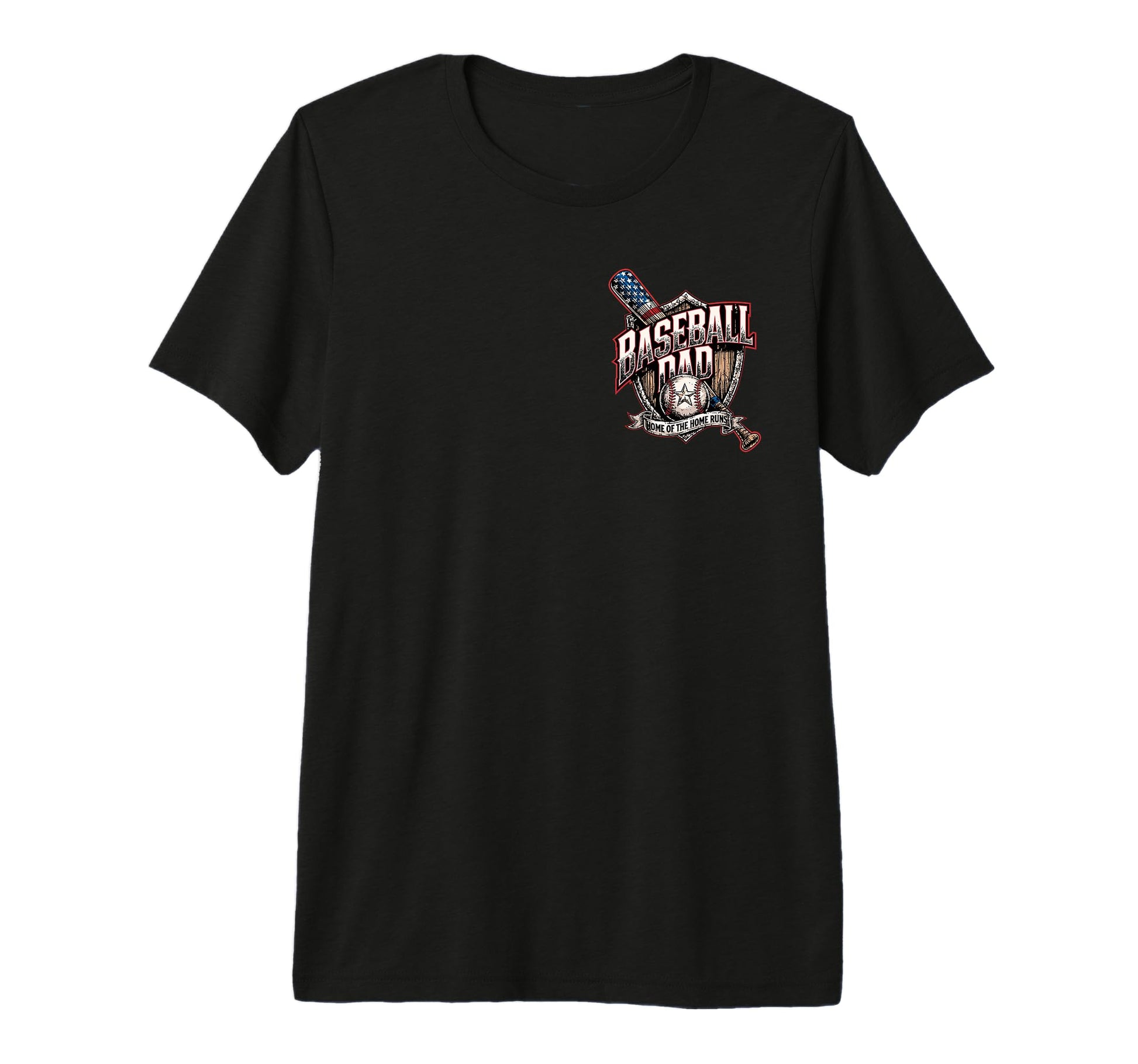 American Baseball Dad Tri Blend T-Shirt - Casual Everyday Wear Men Women - T-Shirt, Sweatshirt, Hoodie