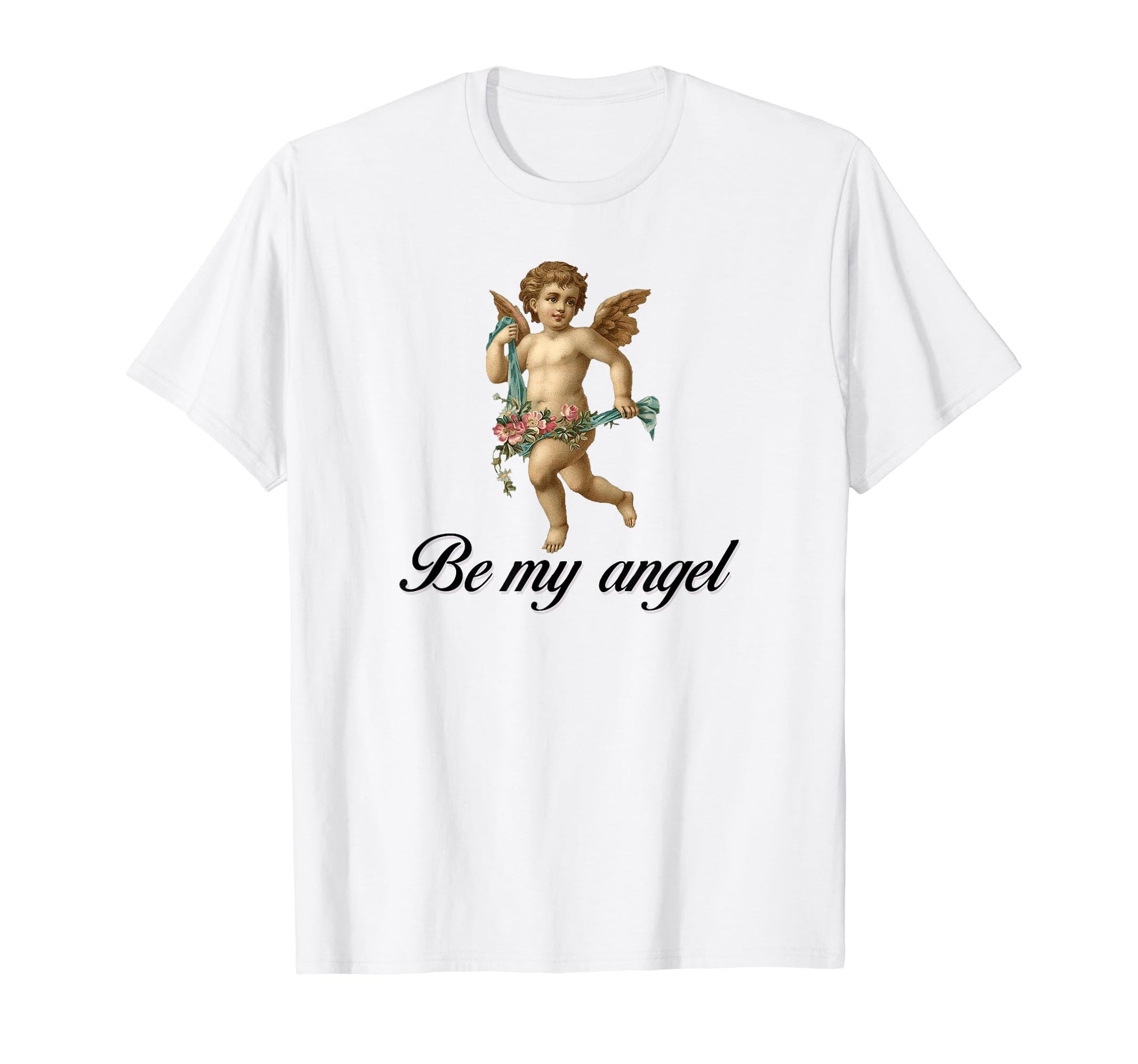 Angel Coquette Girlcore Y2K Aesthetic T-Shirt - Graphic Print Unisex - T-Shirt, Sweatshirt, Hoodie