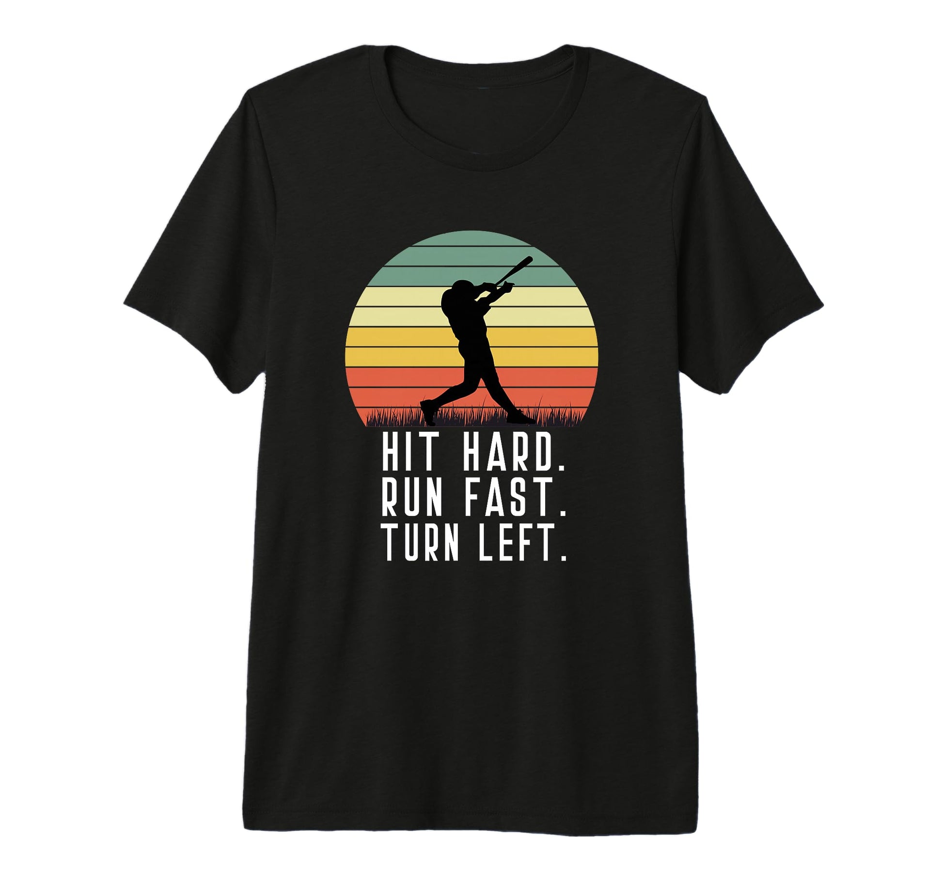 Baseball Batter Homerun Hit Hard Run T-Shirt - Custom Art Print Unisex - T-Shirt, Sweatshirt, Hoodie
