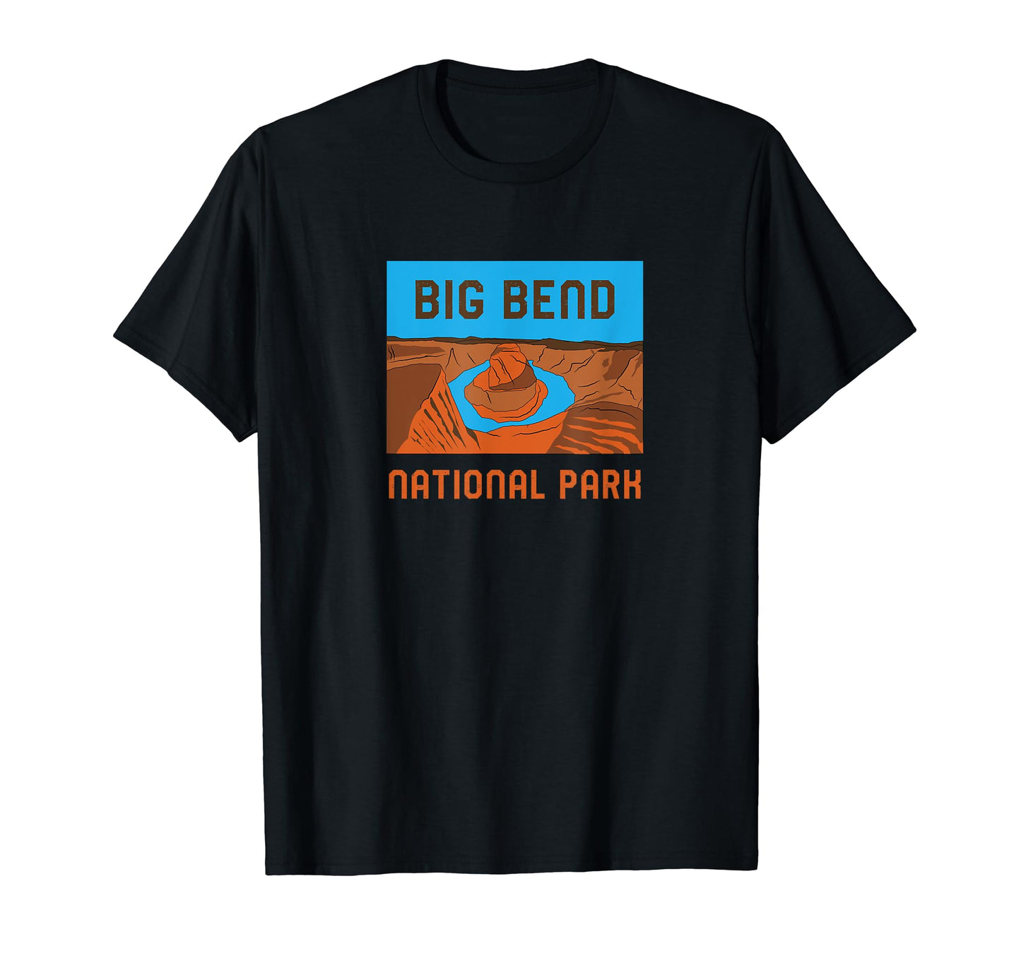 Big Bend National Park Texas Minimalist T-Shirt - Graphic Print for Adults - T-Shirt, Sweatshirt, Hoodie