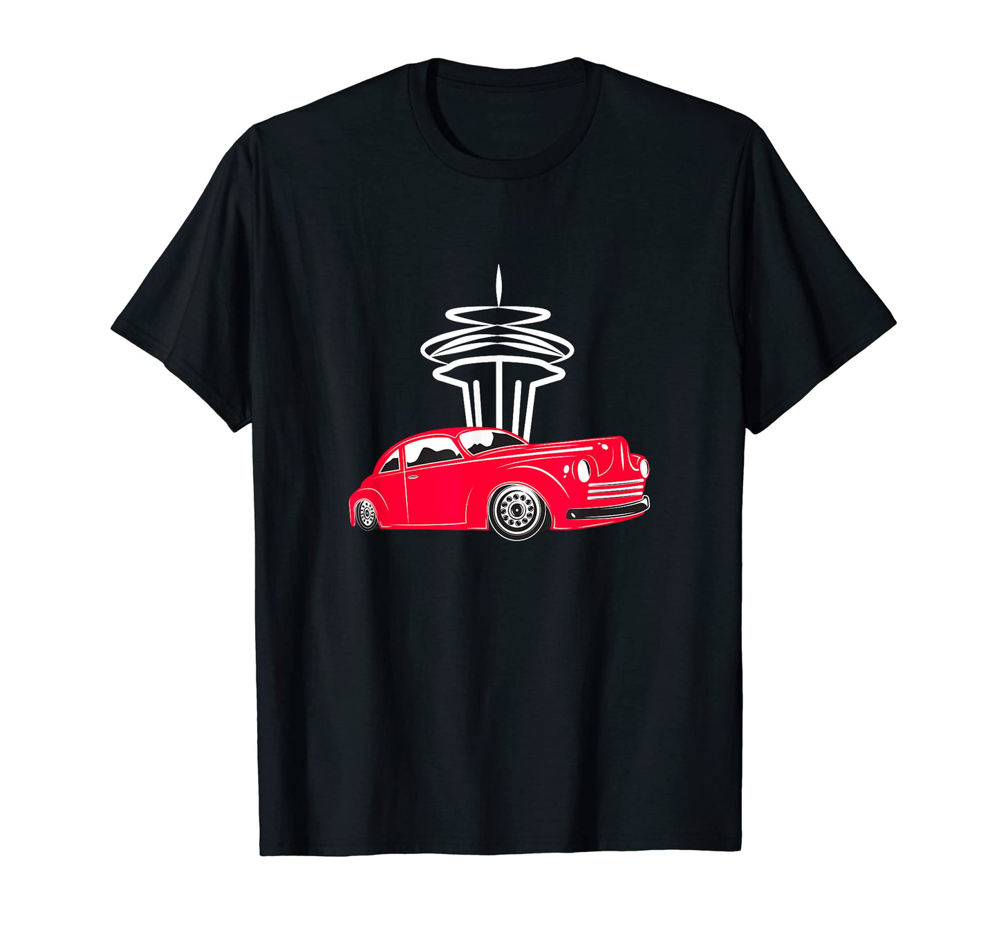 Seattle Washington Space Needle T-Shirt - Fun Novelty Design for Adults - T-Shirt, Sweatshirt, Hoodie