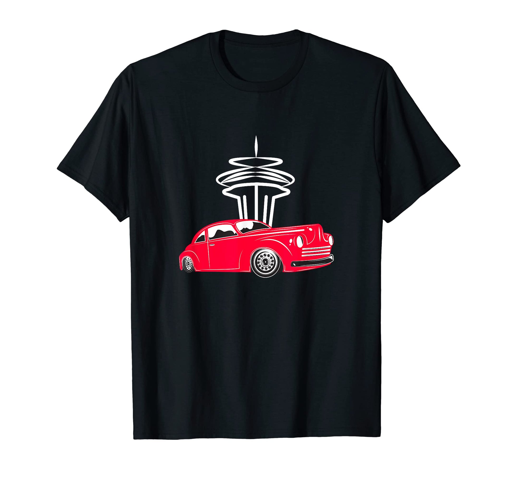 Seattle Washington Space Needle T-Shirt - Fun Novelty Design for Adults - T-Shirt, Sweatshirt, Hoodie