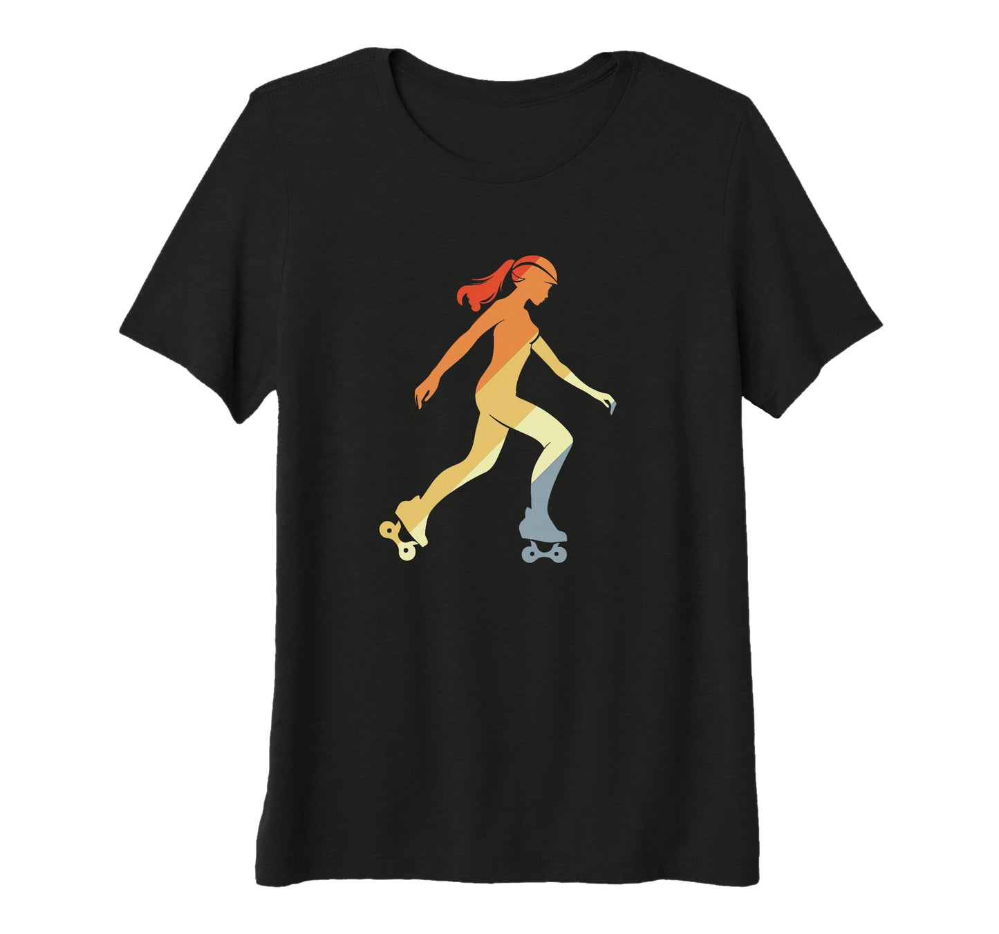 Womens Roller Skating Tri Blend T-Shirt - Unique Graphic for Adults - T-Shirt, Sweatshirt, Hoodie