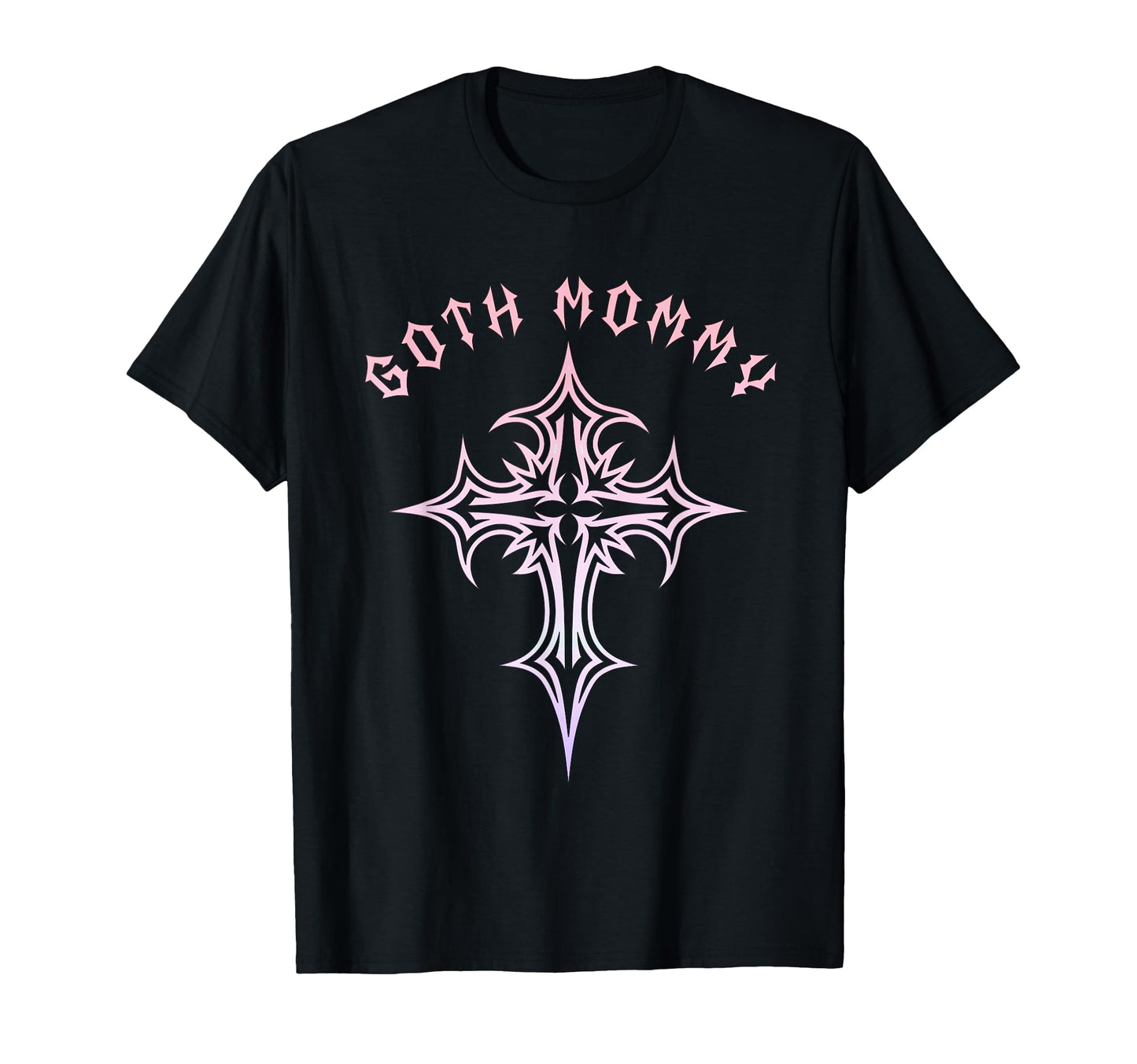Goth Mommy Gothic Cross Y2K Aesthetic T-Shirt - Minimalist Print Men Women - T-Shirt, Sweatshirt, Hoodie