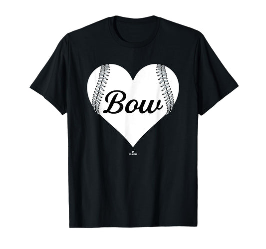 Baseball Heart Kristofer Bow Prospect T-Shirt - Unique Graphic Unisex - T-Shirt, Sweatshirt, Hoodie