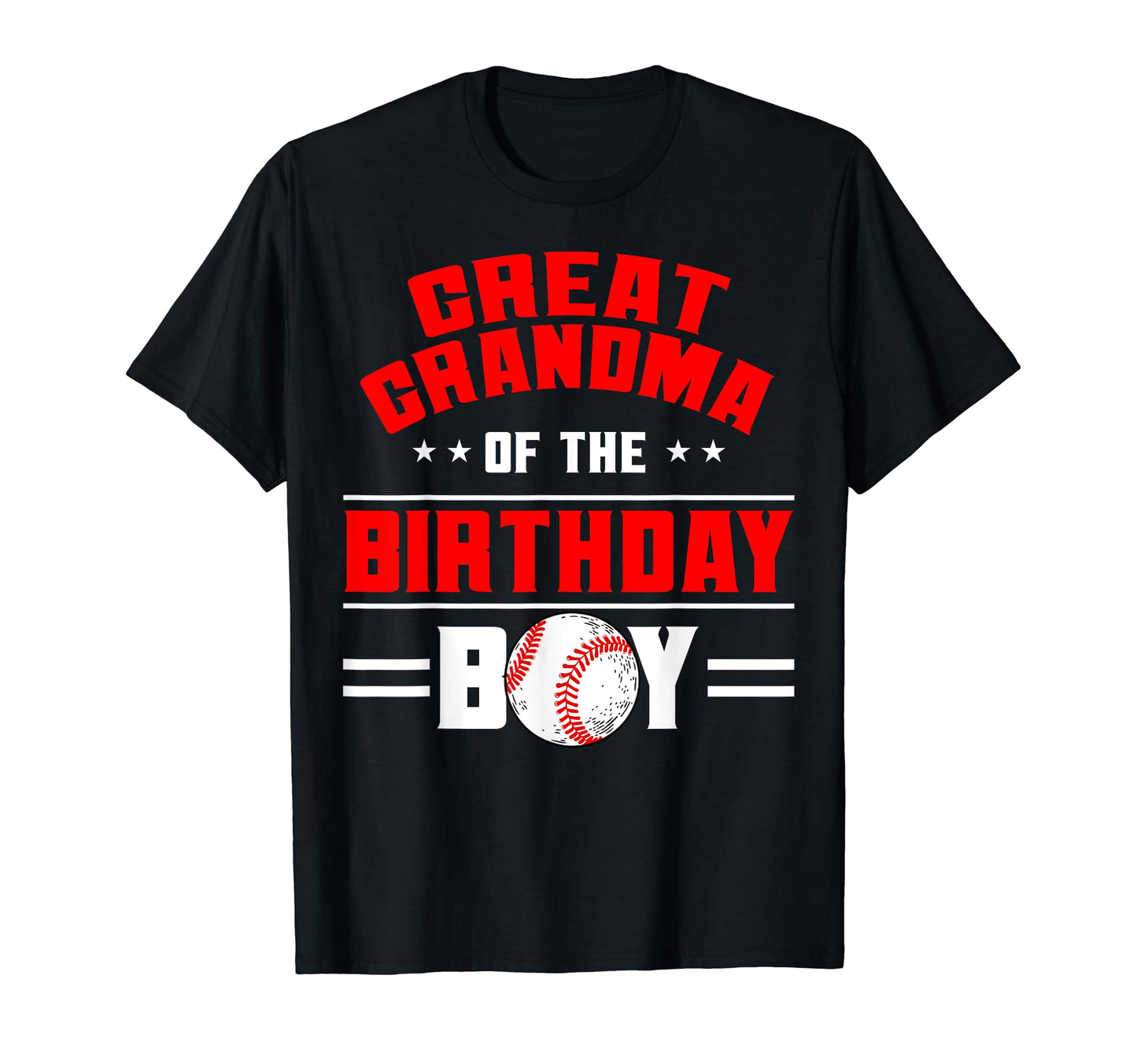 Great Grandma Birthday Baseball Theme T-Shirt - Minimalist Print Men Women - T-Shirt, Sweatshirt, Hoodie