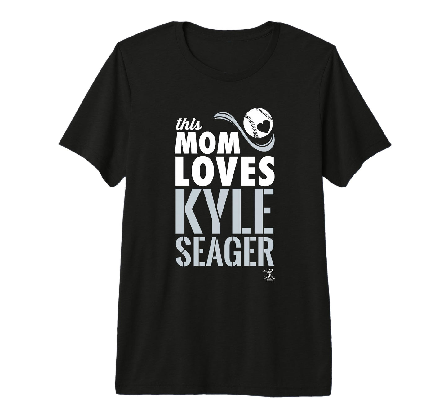 Kyle Seager This Mom Loves Tri Blend T-Shirt - Novelty Apparel for Adults - T-Shirt, Sweatshirt, Hoodie