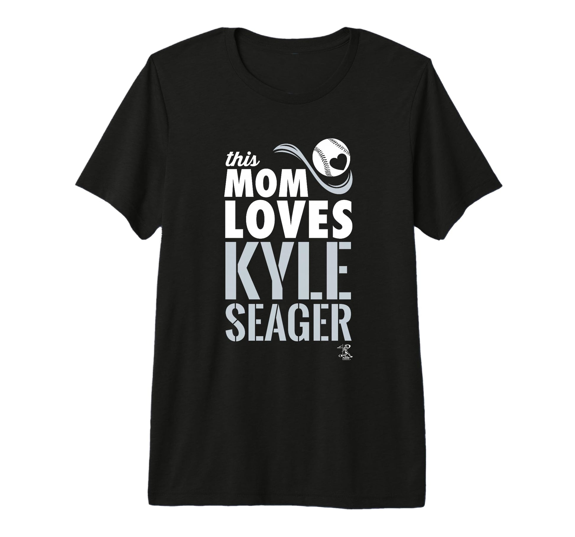 Kyle Seager This Mom Loves Tri Blend T-Shirt - Novelty Apparel for Adults - T-Shirt, Sweatshirt, Hoodie