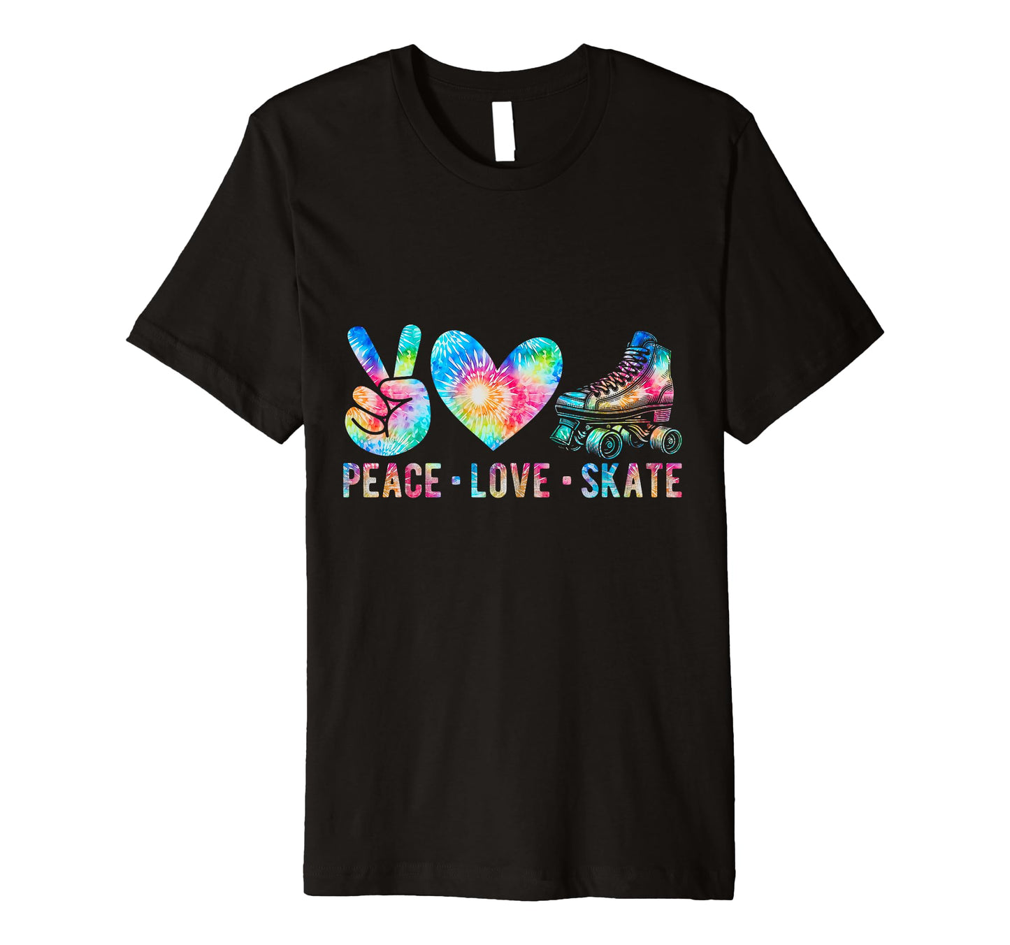 Peace Love Skate Roller Skating Peace T-Shirt - Streetwear Style Men Women - T-Shirt, Sweatshirt, Hoodie