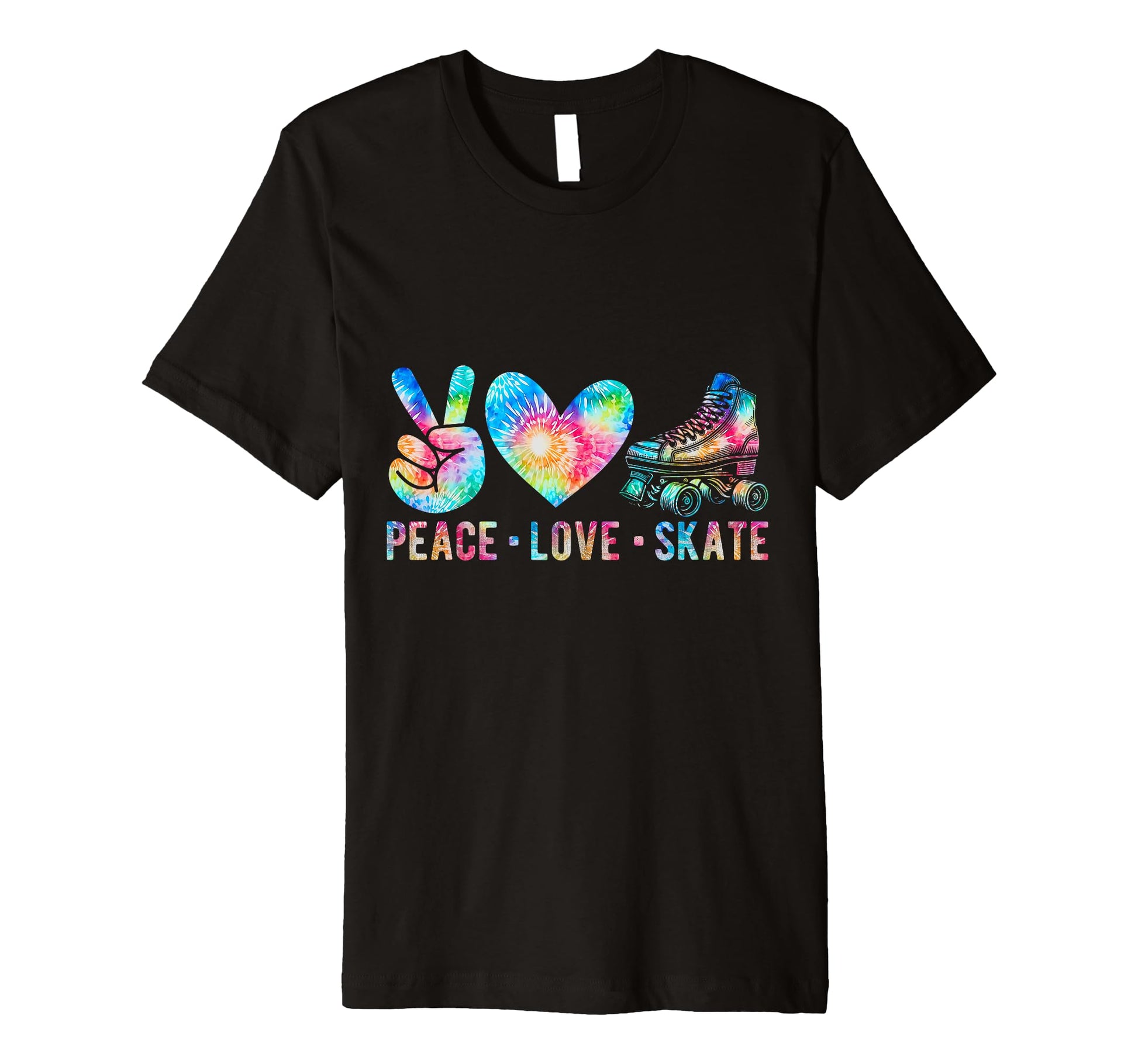 Peace Love Skate Roller Skating Peace T-Shirt - Streetwear Style Men Women - T-Shirt, Sweatshirt, Hoodie