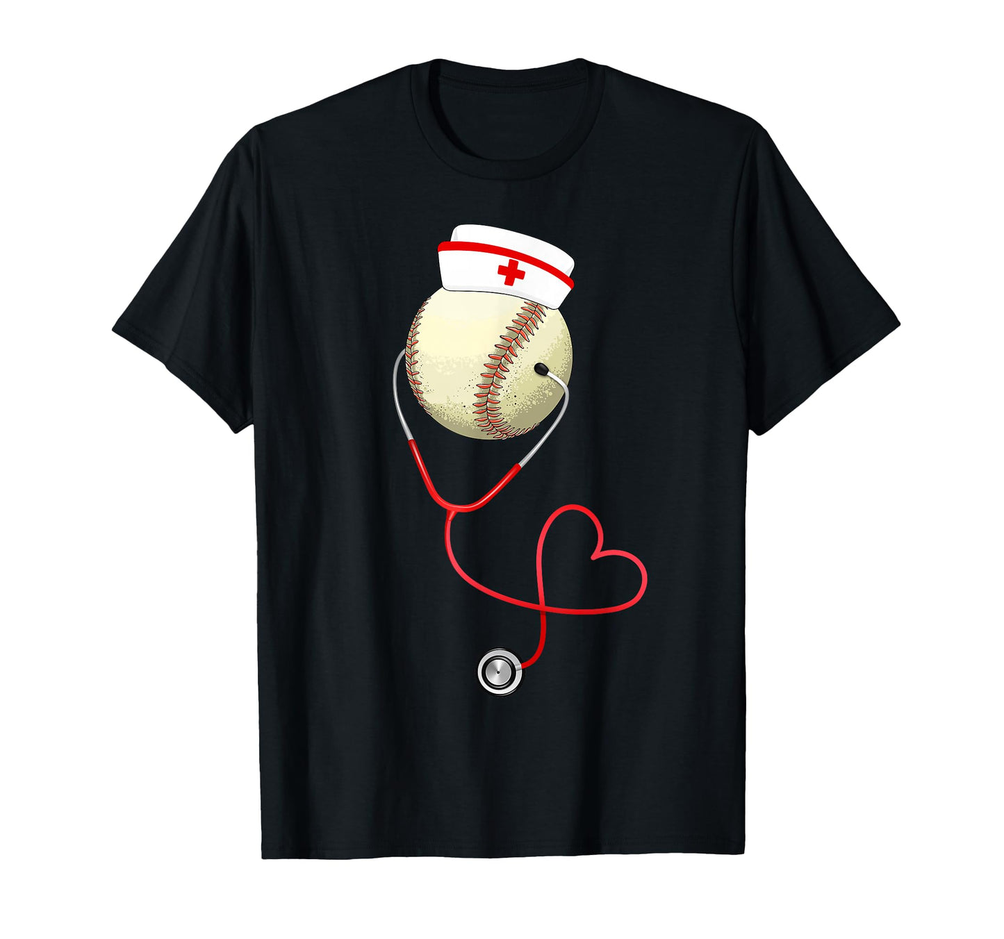 Baseball Nursing Funny Nurses Day T-Shirt - Trendy Graphic for Adults - T-Shirt, Sweatshirt, Hoodie