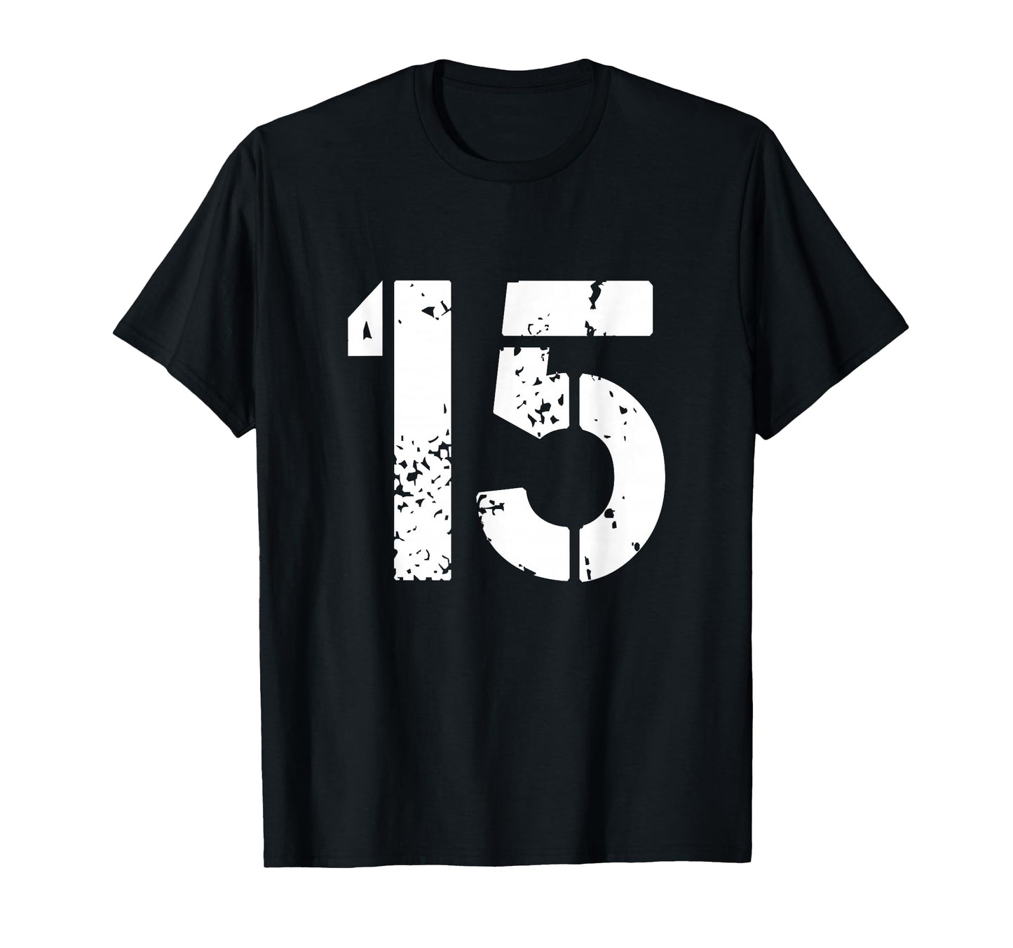 Number 15 Varsity Team 15Th T-Shirt - Fun Novelty Design for Adults - T-Shirt, Sweatshirt, Hoodie