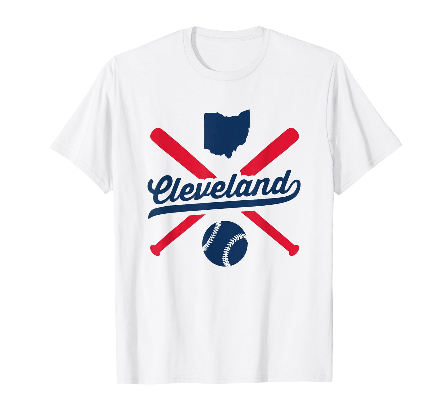 Cleveland Baseball Ohio Pride Love T-Shirt - Aesthetic Graphic for Adults - T-Shirt, Sweatshirt, Hoodie