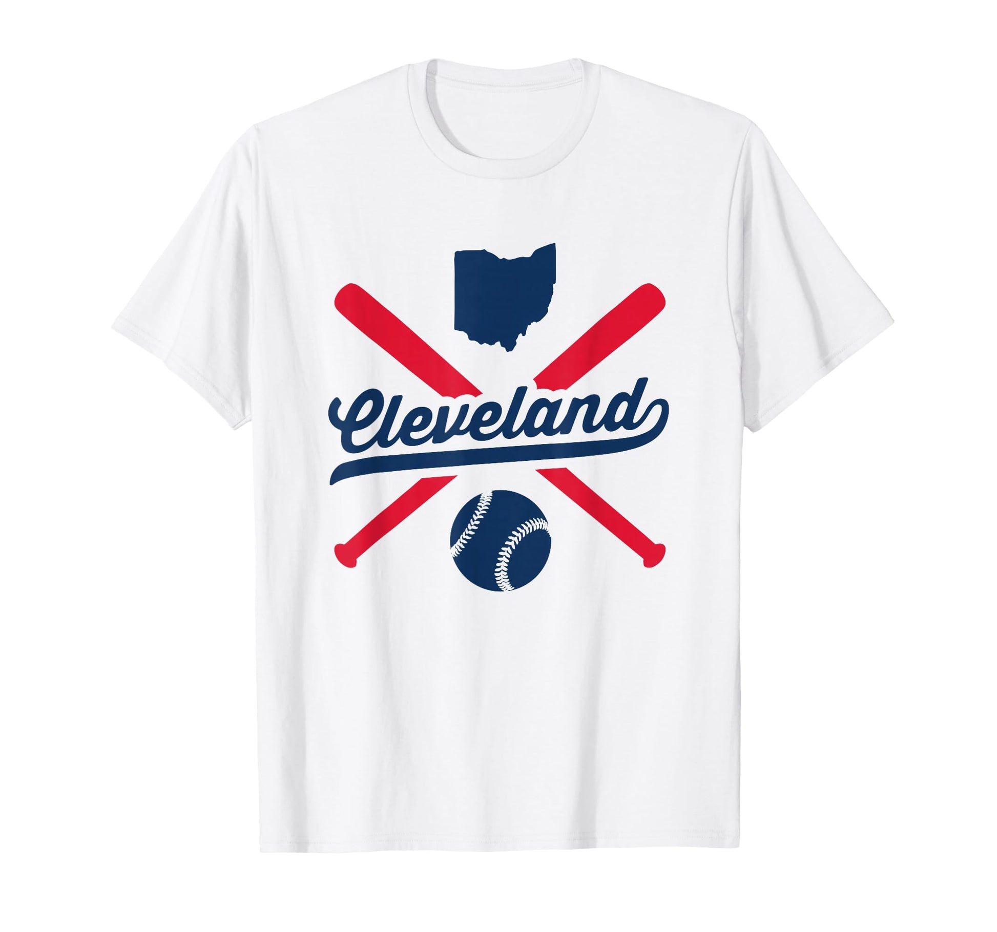 Cleveland Baseball Ohio Pride Love T-Shirt - Aesthetic Graphic for Adults - T-Shirt, Sweatshirt, Hoodie