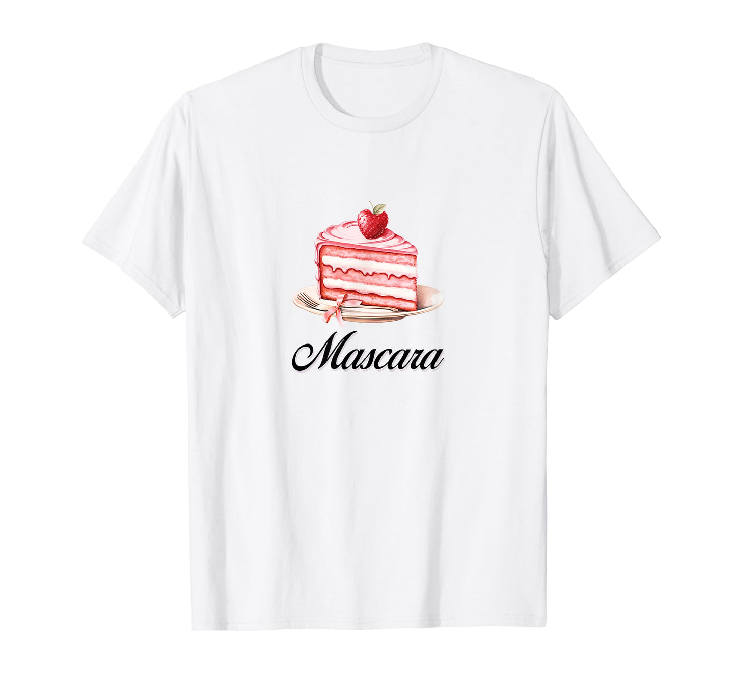 Mascara Cake Coquette Bow Girlcore T-Shirt - Casual Everyday Wear Unisex - T-Shirt, Sweatshirt, Hoodie