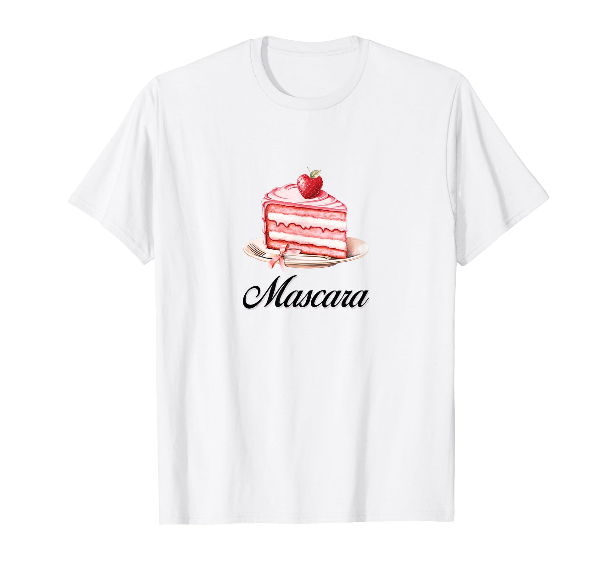 Mascara Cake Coquette Bow Girlcore T-Shirt - Casual Everyday Wear Unisex - T-Shirt, Sweatshirt, Hoodie