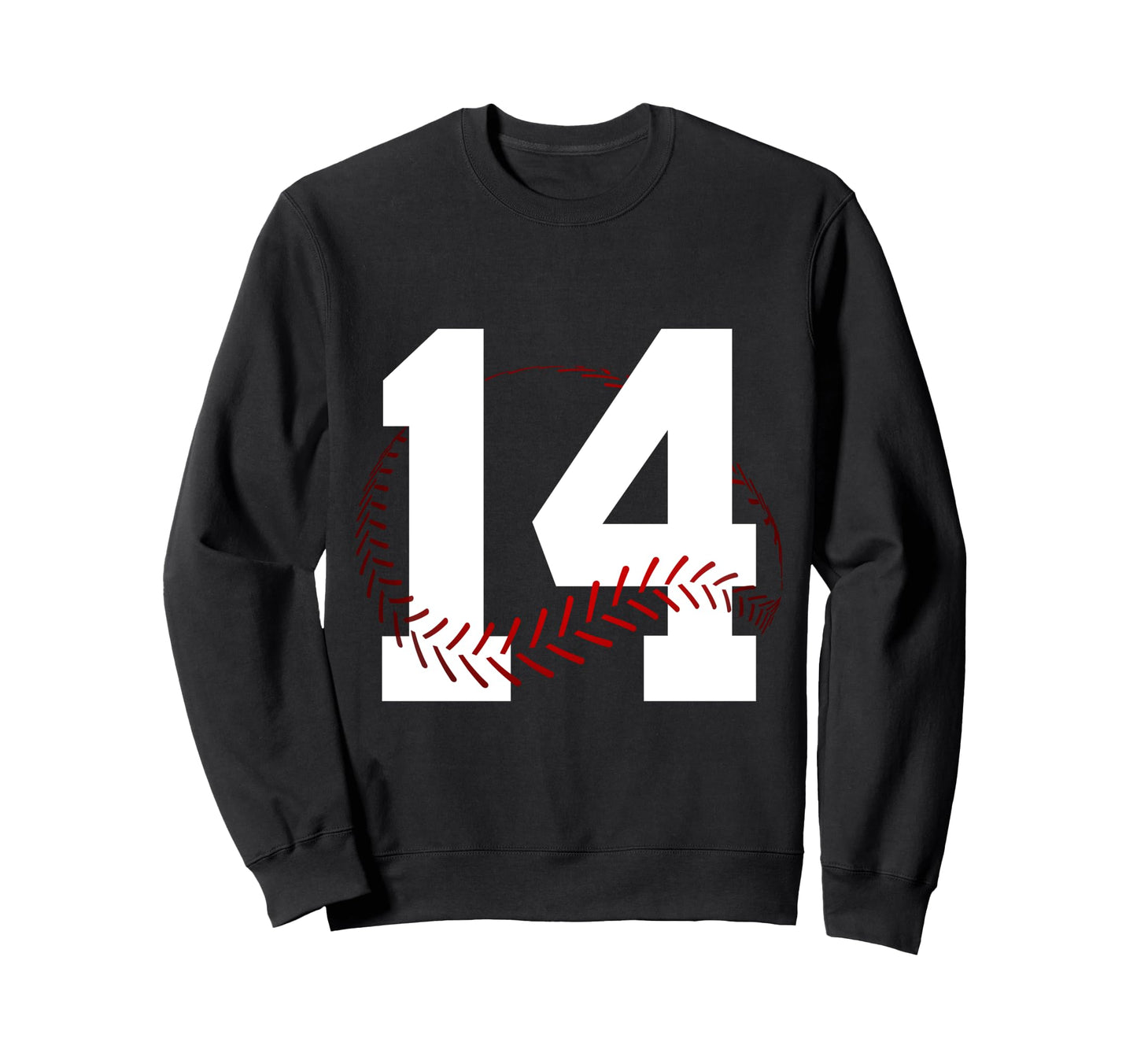 Number 14 Years Baseball 14Th Sweatshirt - Casual Everyday Wear Unisex - T-Shirt, Sweatshirt, Hoodie