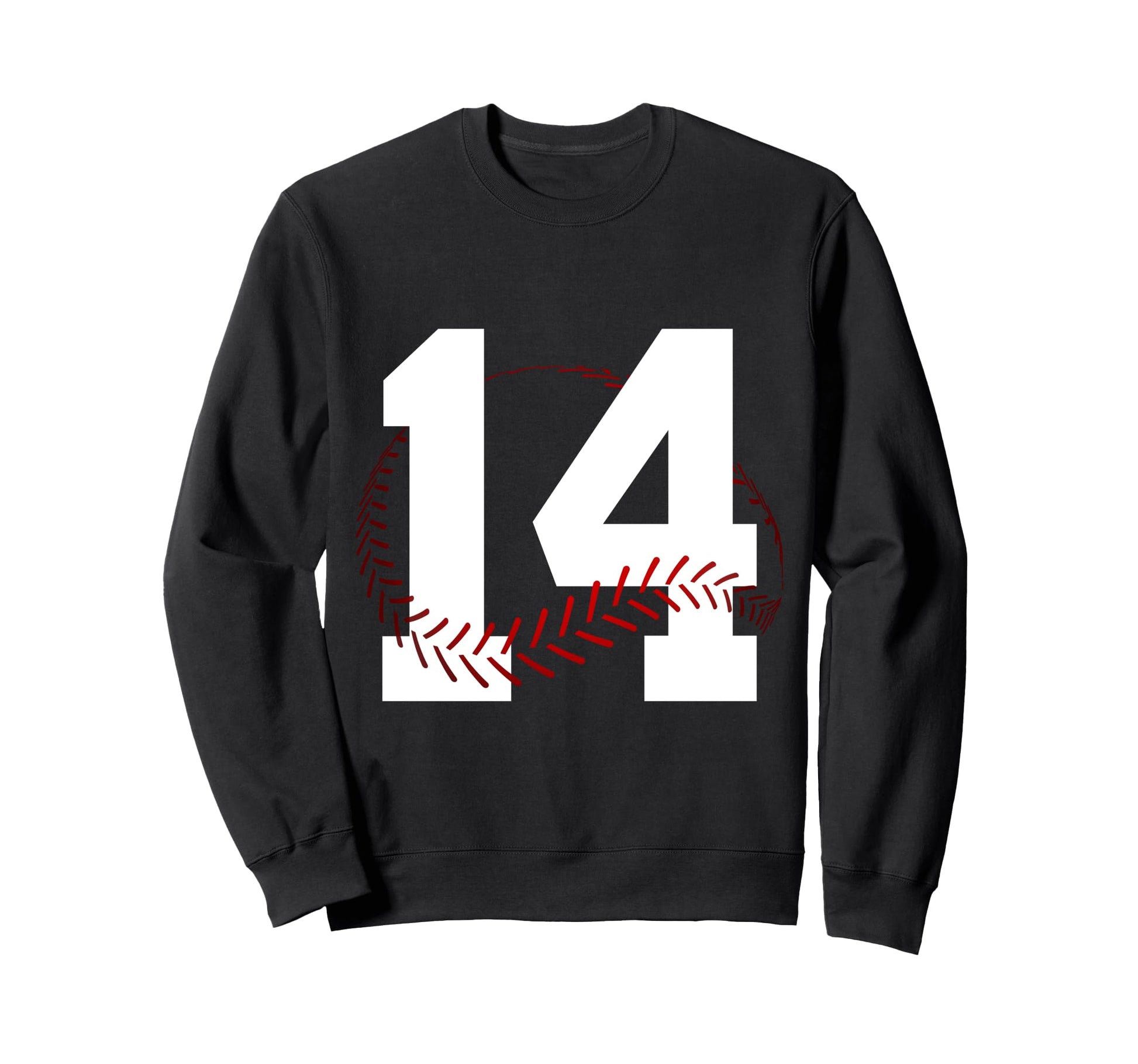 Number 14 Years Baseball 14Th Sweatshirt - Casual Everyday Wear Unisex - T-Shirt, Sweatshirt, Hoodie