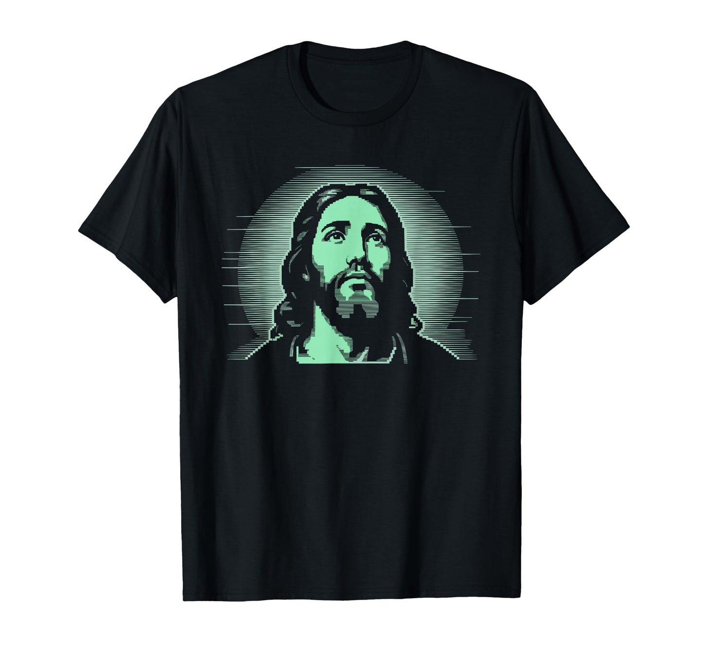 Pixel Jesus Arcade Christian Gamer T-Shirt - Graphic Print Men Women - T-Shirt, Sweatshirt, Hoodie