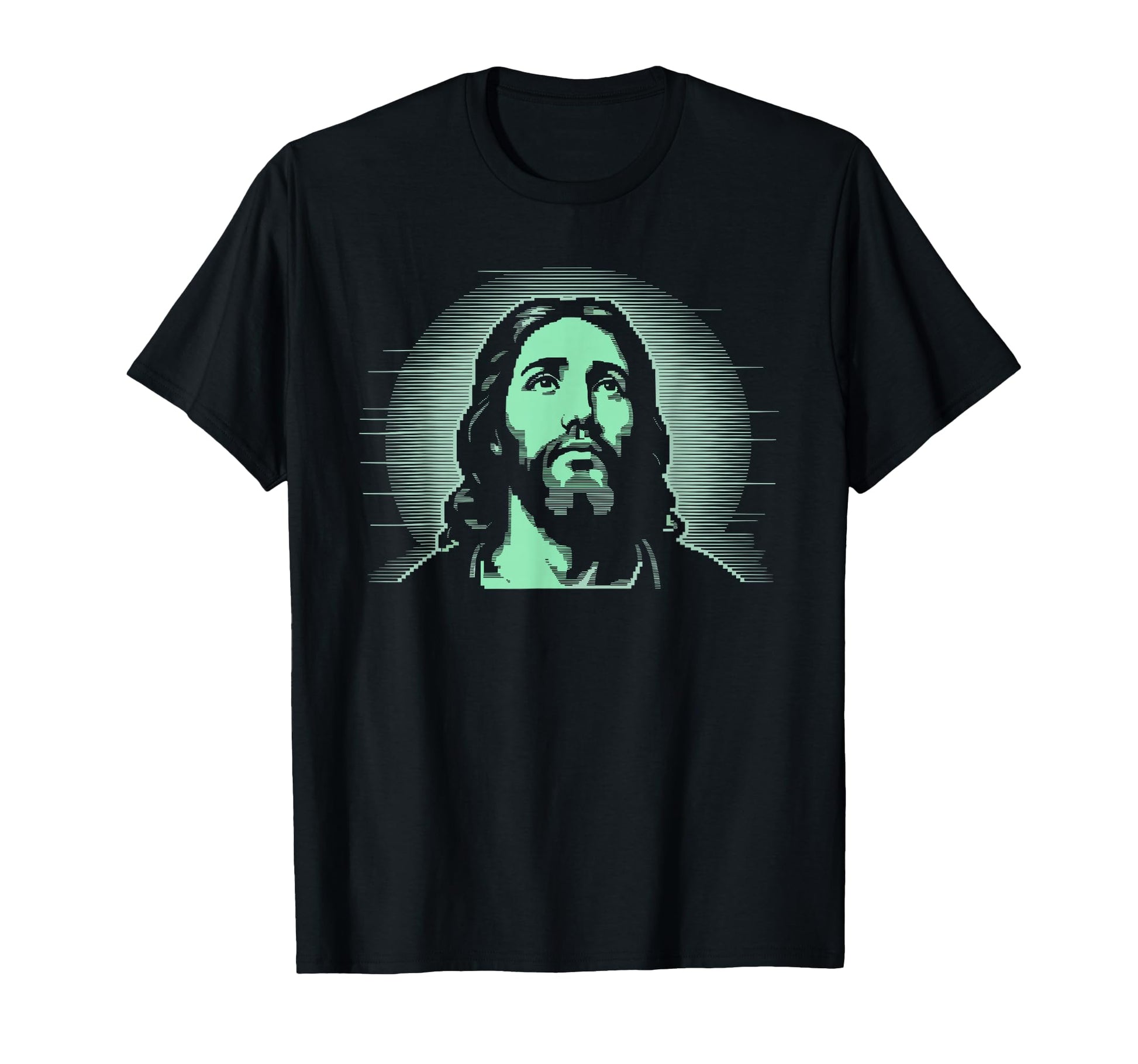 Pixel Jesus Arcade Christian Gamer T-Shirt - Graphic Print Men Women - T-Shirt, Sweatshirt, Hoodie