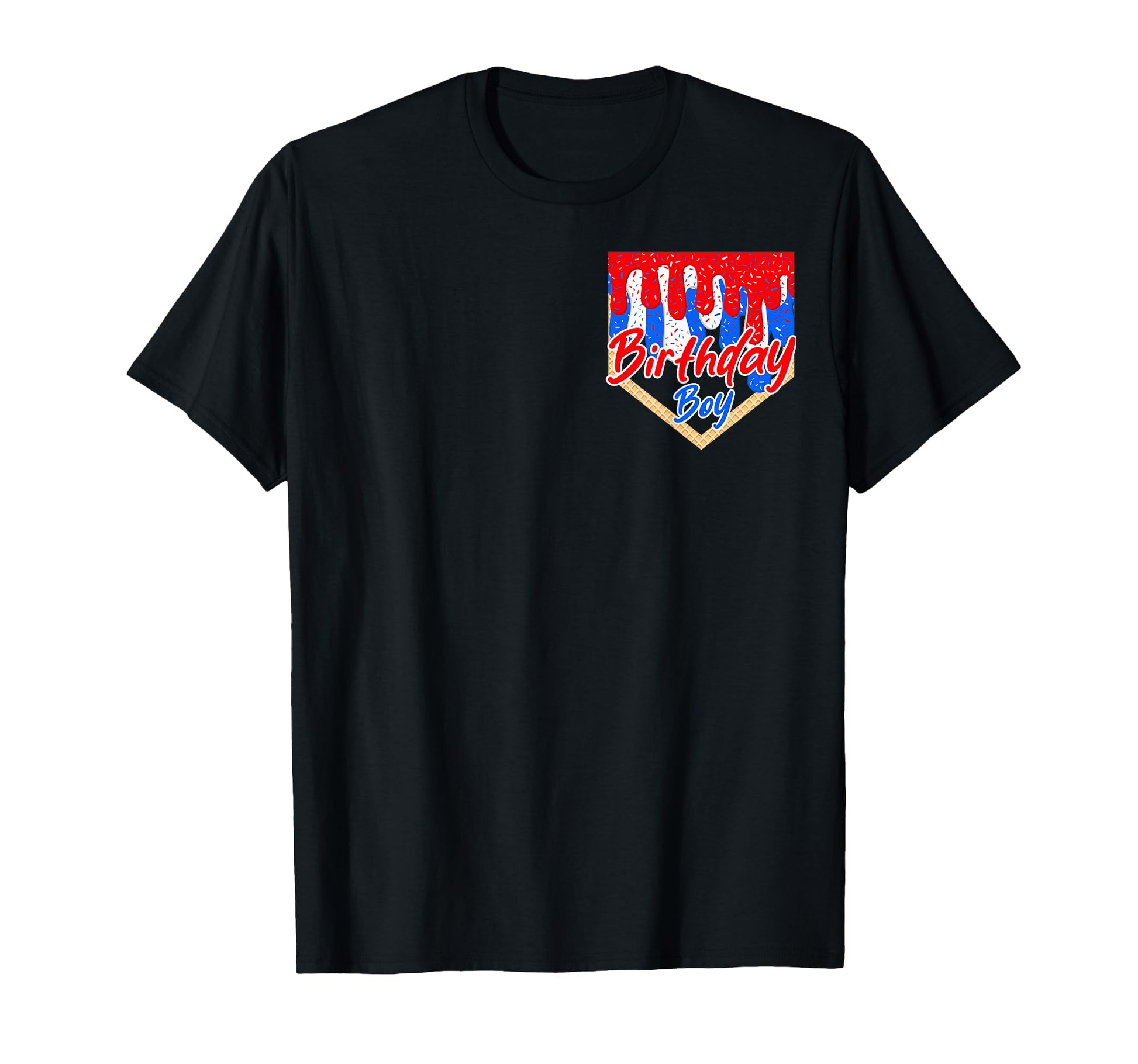 10Th Birthday Baseball Ice Cream Drip T-Shirt - Trendy Graphic Unisex - T-Shirt, Sweatshirt, Hoodie