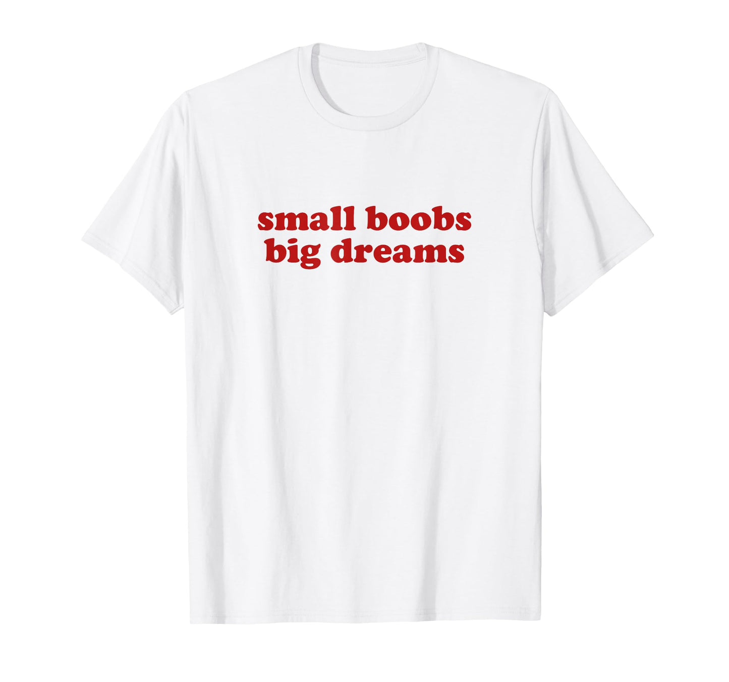 Small Boobs Big Dreams Y2K Aesthetic T-Shirt - Streetwear Style Men Women - T-Shirt, Sweatshirt, Hoodie