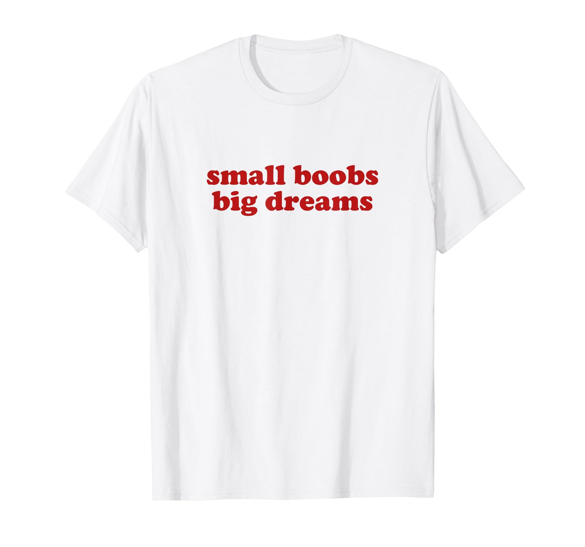 Small Boobs Big Dreams Y2K Aesthetic T-Shirt - Streetwear Style Men Women - T-Shirt, Sweatshirt, Hoodie