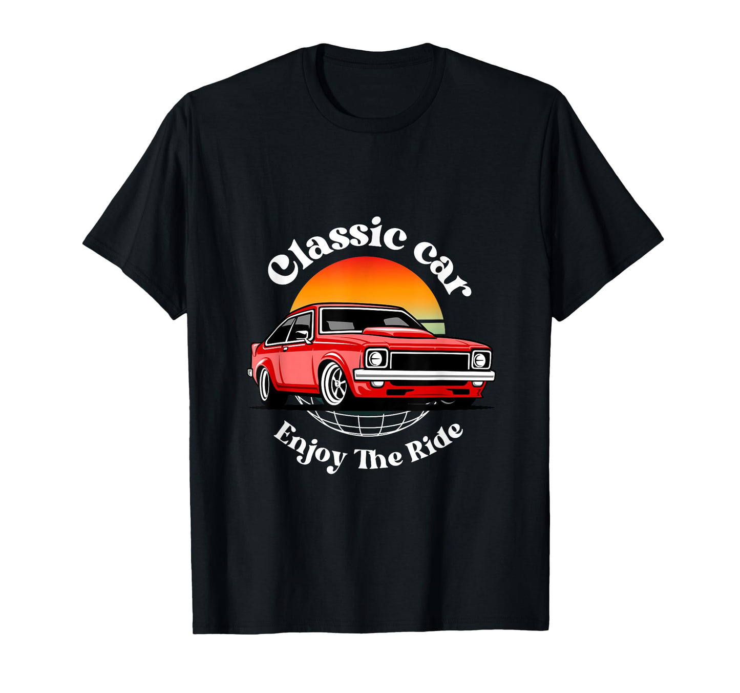 Car Enjoy Ride Classical Car Show T-Shirt - Minimalist Print Unisex - T-Shirt, Sweatshirt, Hoodie