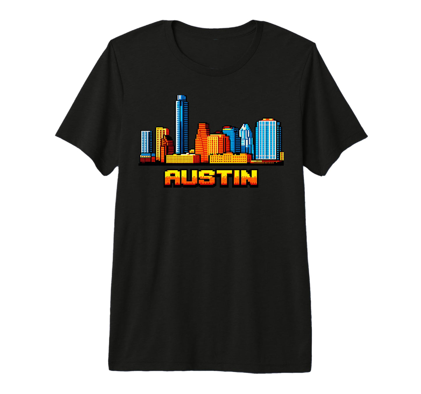 Austin 8 Bit Video Arcade Gamer Gaming 80S T-Shirt - Trendy Graphic Unisex - T-Shirt, Sweatshirt, Hoodie