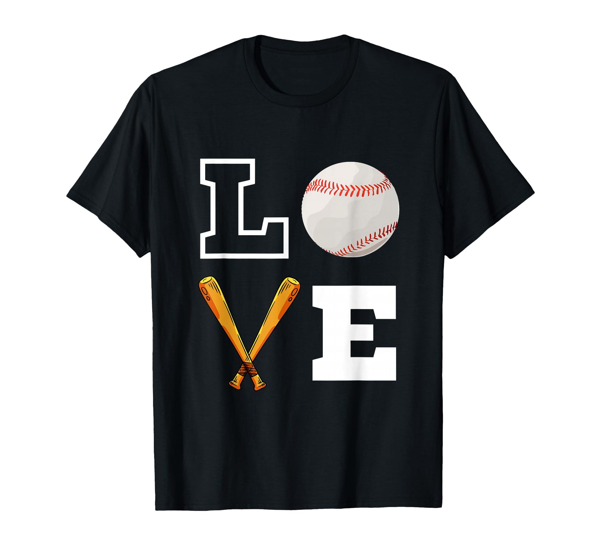 Love Heart Baseball Valentines T-Shirt - Custom Art Print for Adults - T-Shirt, Sweatshirt, Hoodie