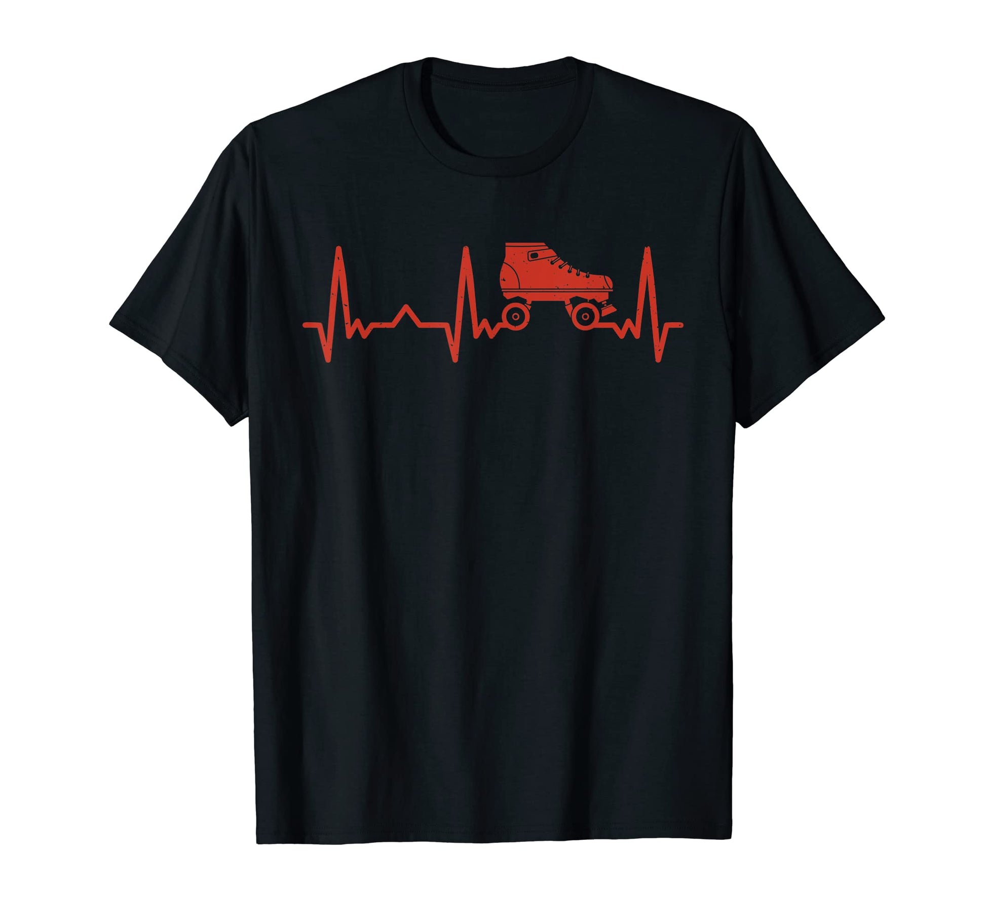 Heartbeat Love Roller Skating T-Shirt - Minimalist Print Unisex - T-Shirt, Sweatshirt, Hoodie