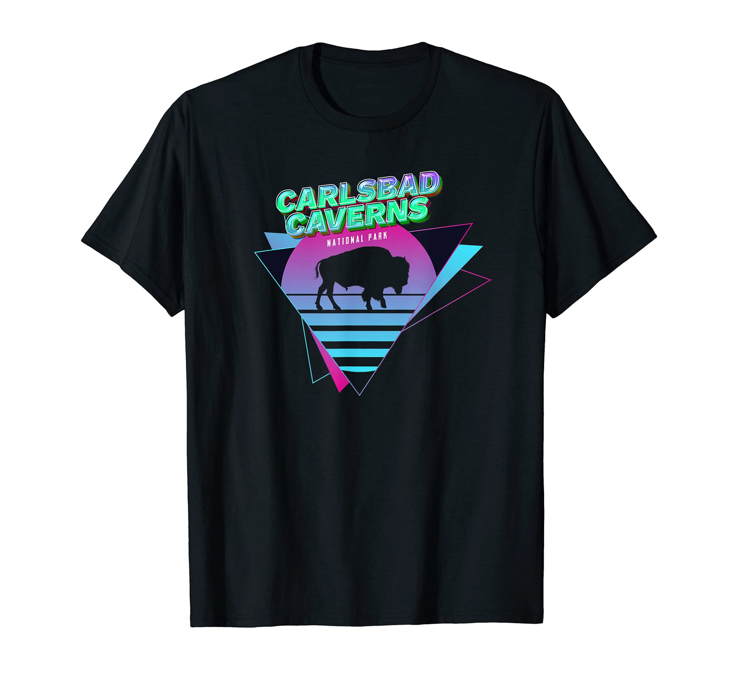 Vaporwave Carlsbad Caverns National Park T-Shirt - Minimalist Print Unisex - T-Shirt, Sweatshirt, Hoodie