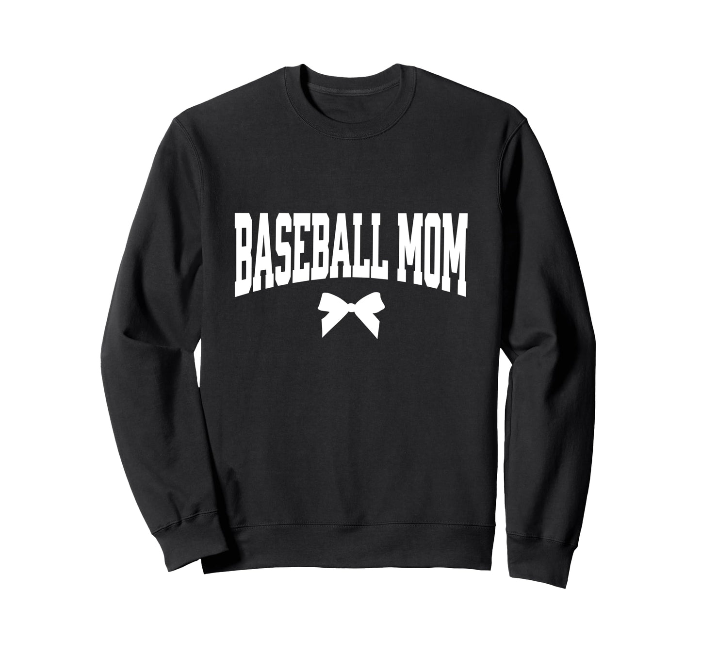 Baseball Mom Bow Baseball Coach Gift Sweatshirt - Custom Art Print Unisex - T-Shirt, Sweatshirt, Hoodie