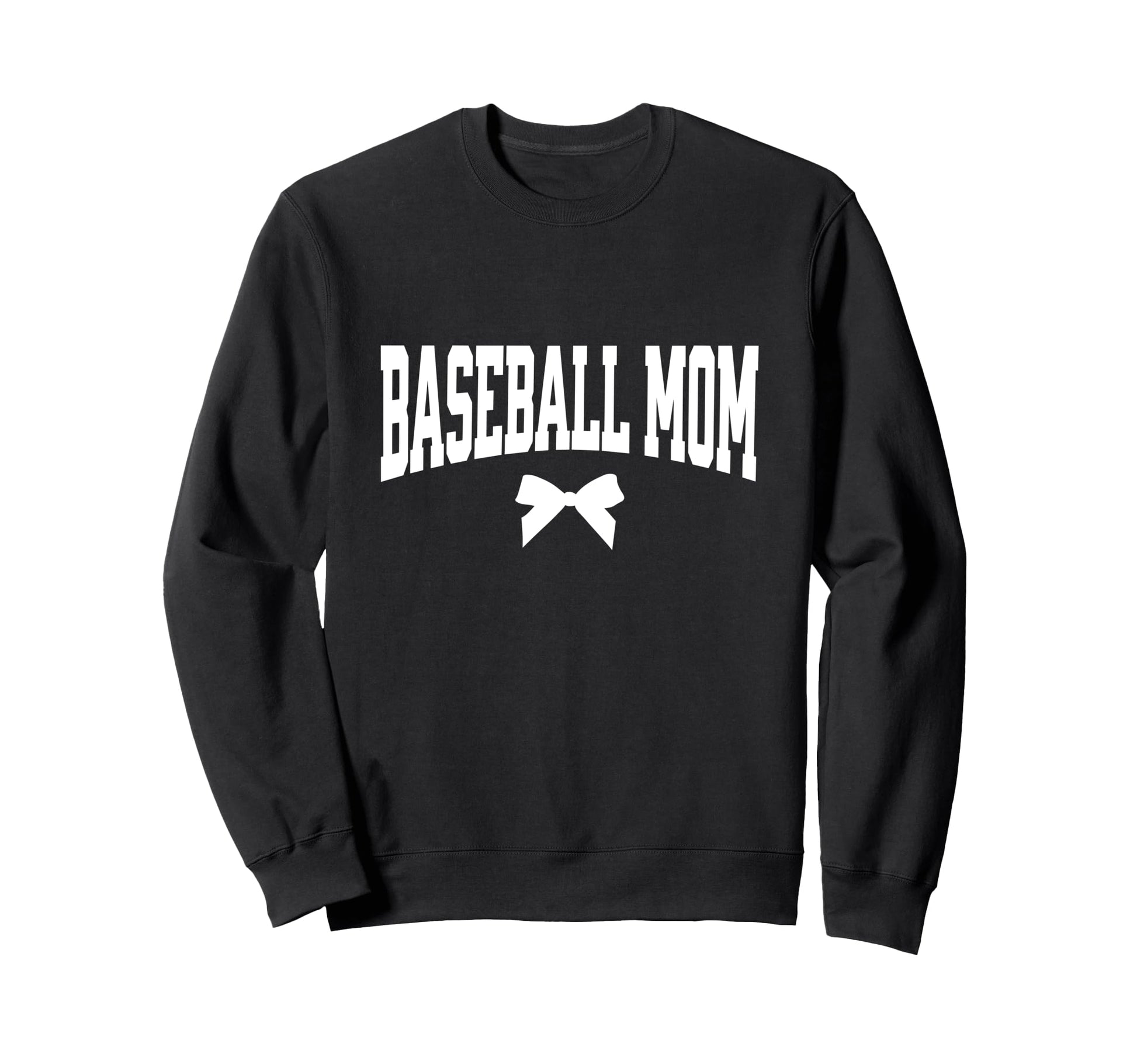 Baseball Mom Bow Baseball Coach Gift Sweatshirt - Custom Art Print Unisex - T-Shirt, Sweatshirt, Hoodie