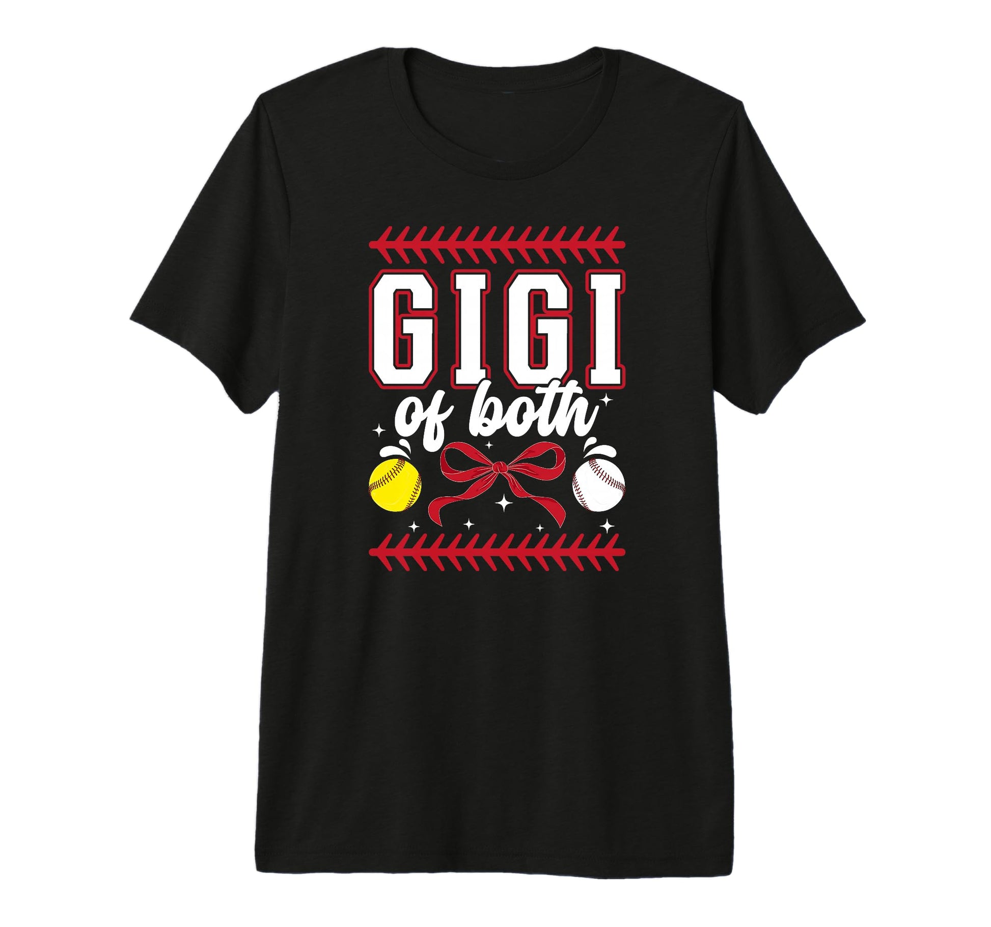 Gigi Both Coquette Baseball Softball T-Shirt - Custom Art Print for Adults - T-Shirt, Sweatshirt, Hoodie