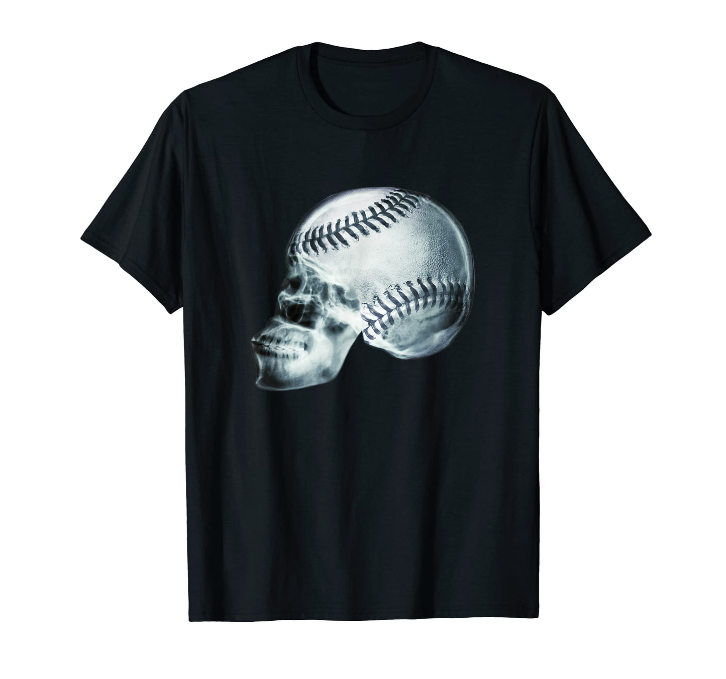Baseball Skull X Ray Baseball Player T-Shirt - Minimalist Print Unisex - T-Shirt, Sweatshirt, Hoodie