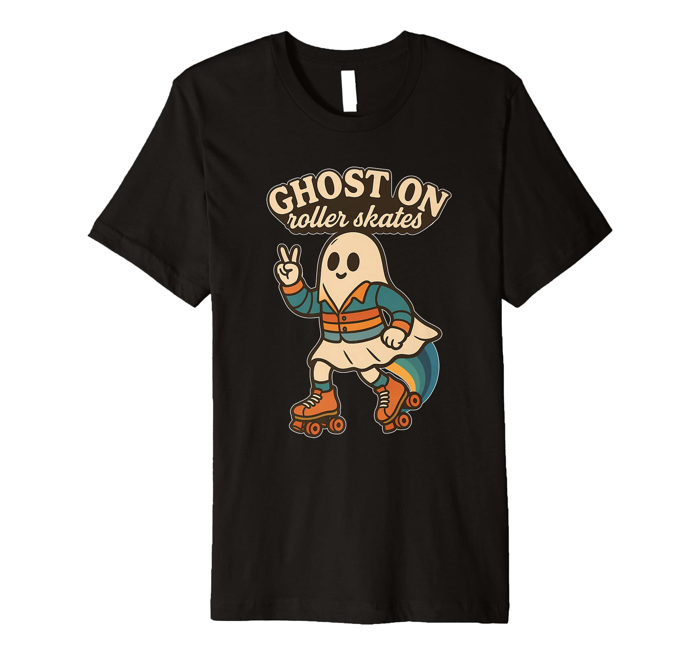 Ghost Roller Skates Peace Fun Sweatshirt - Fun Novelty Design for Adults - T-Shirt, Sweatshirt, Hoodie