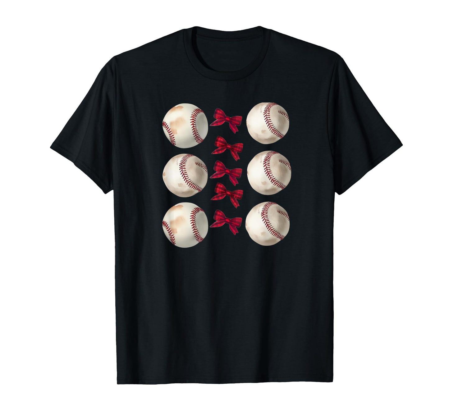 Baseball Coquette Bow Sports T-Shirt - Custom Art Print for Adults - T-Shirt, Sweatshirt, Hoodie