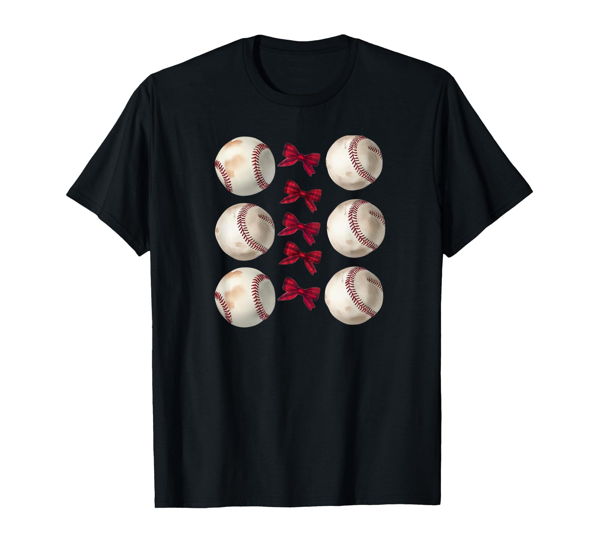 Baseball Coquette Bow Sports T-Shirt - Custom Art Print for Adults - T-Shirt, Sweatshirt, Hoodie
