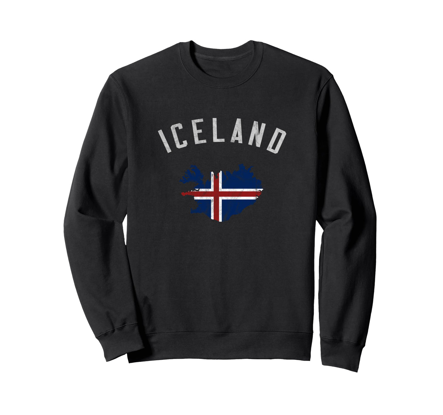 Varsity Flag Iceland Sweatshirt - Trendy Graphic for Adults - T-Shirt, Sweatshirt, Hoodie