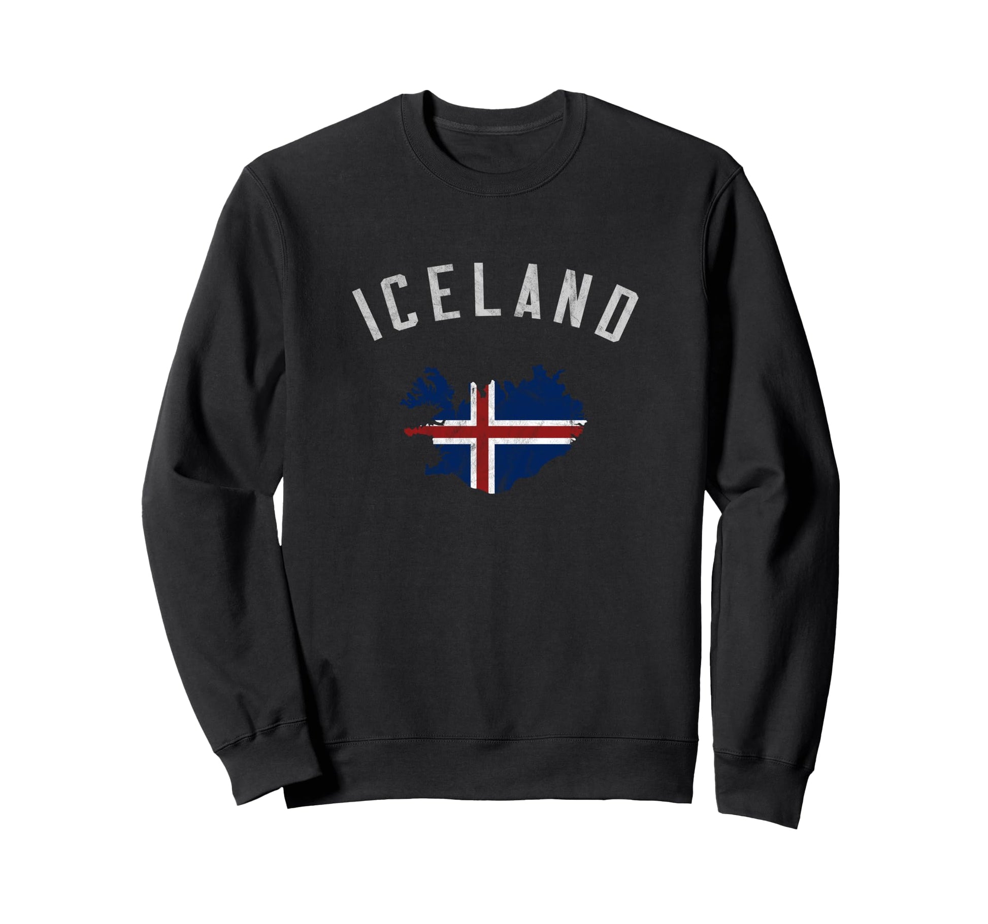 Varsity Flag Iceland Sweatshirt - Trendy Graphic for Adults - T-Shirt, Sweatshirt, Hoodie