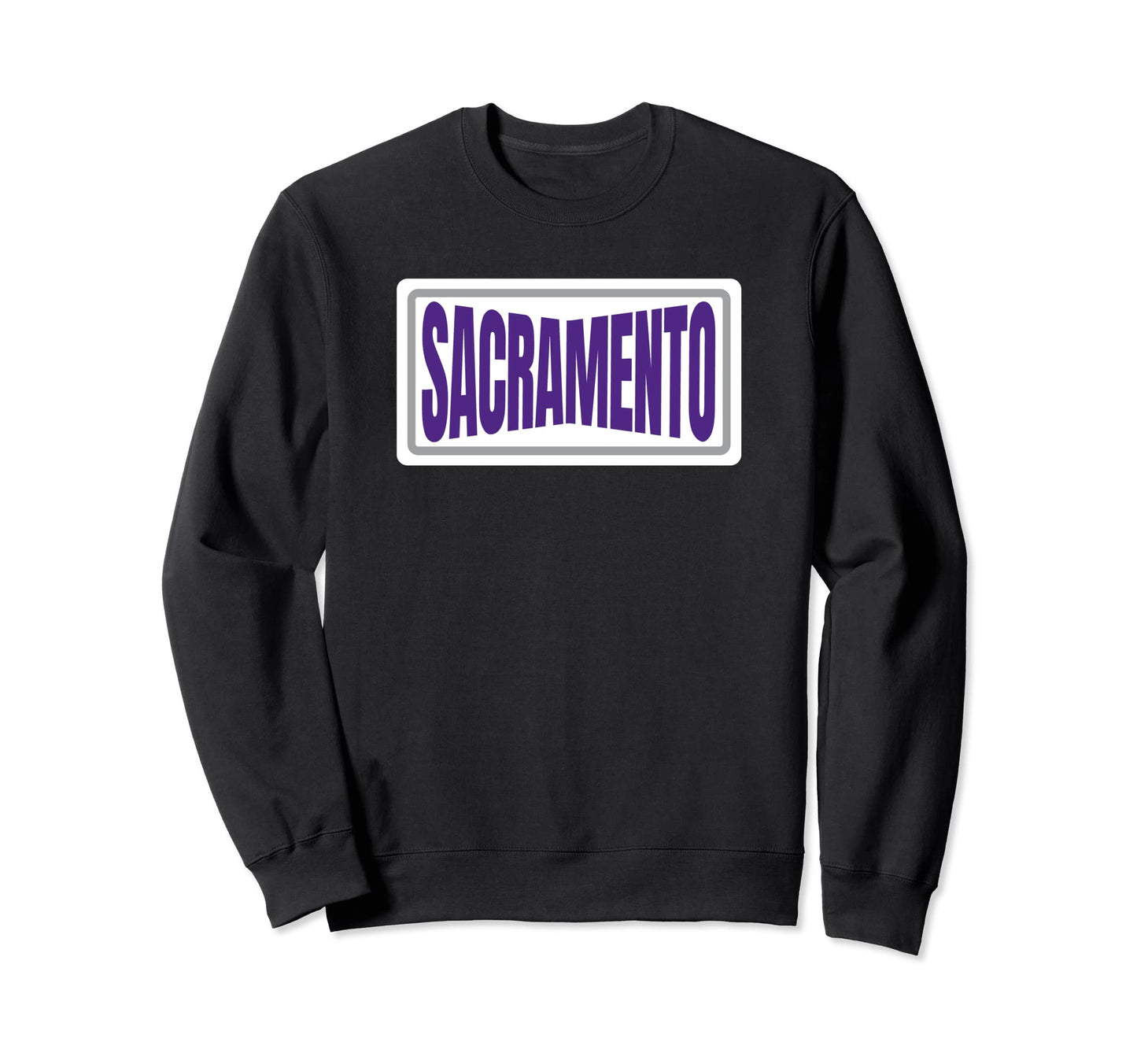 Fun Sacramento Purple Grey Sweatshirt - Custom Art Print for Adults - T-Shirt, Sweatshirt, Hoodie