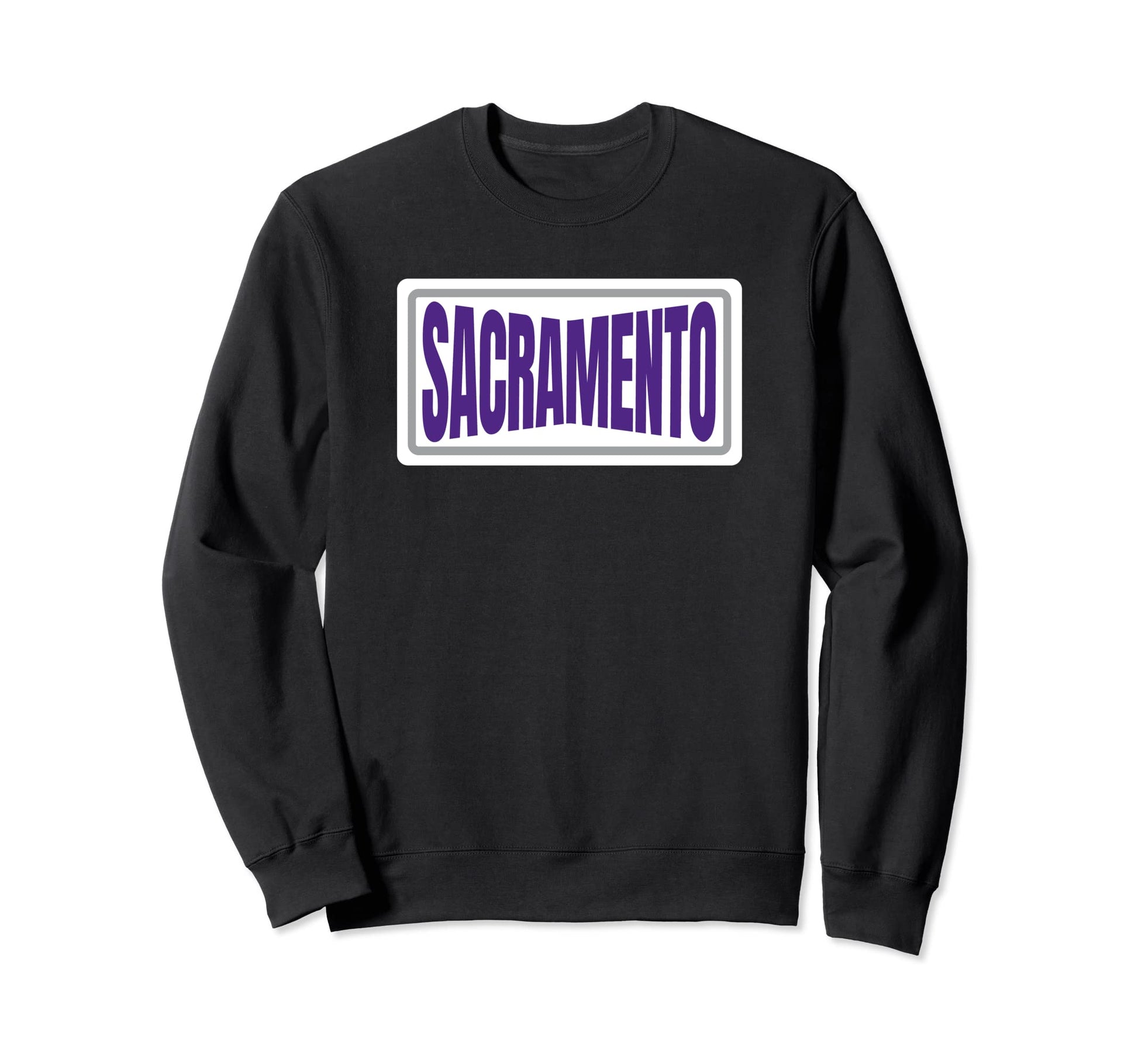 Fun Sacramento Purple Grey Sweatshirt - Custom Art Print for Adults - T-Shirt, Sweatshirt, Hoodie