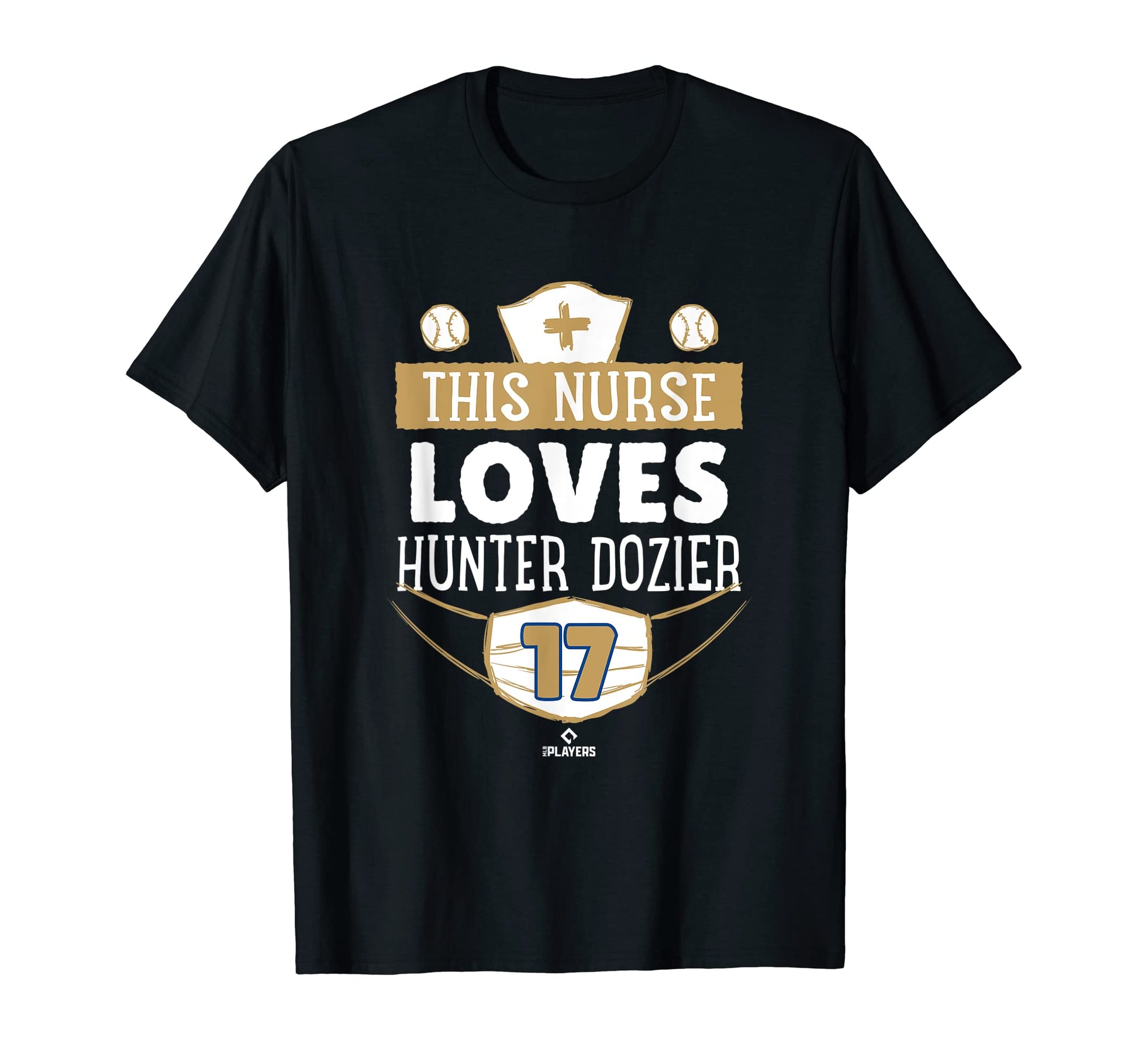This Nurse Loves Hunter Dozier Kansas T-Shirt - Unique Graphic for Adults - T-Shirt, Sweatshirt, Hoodie