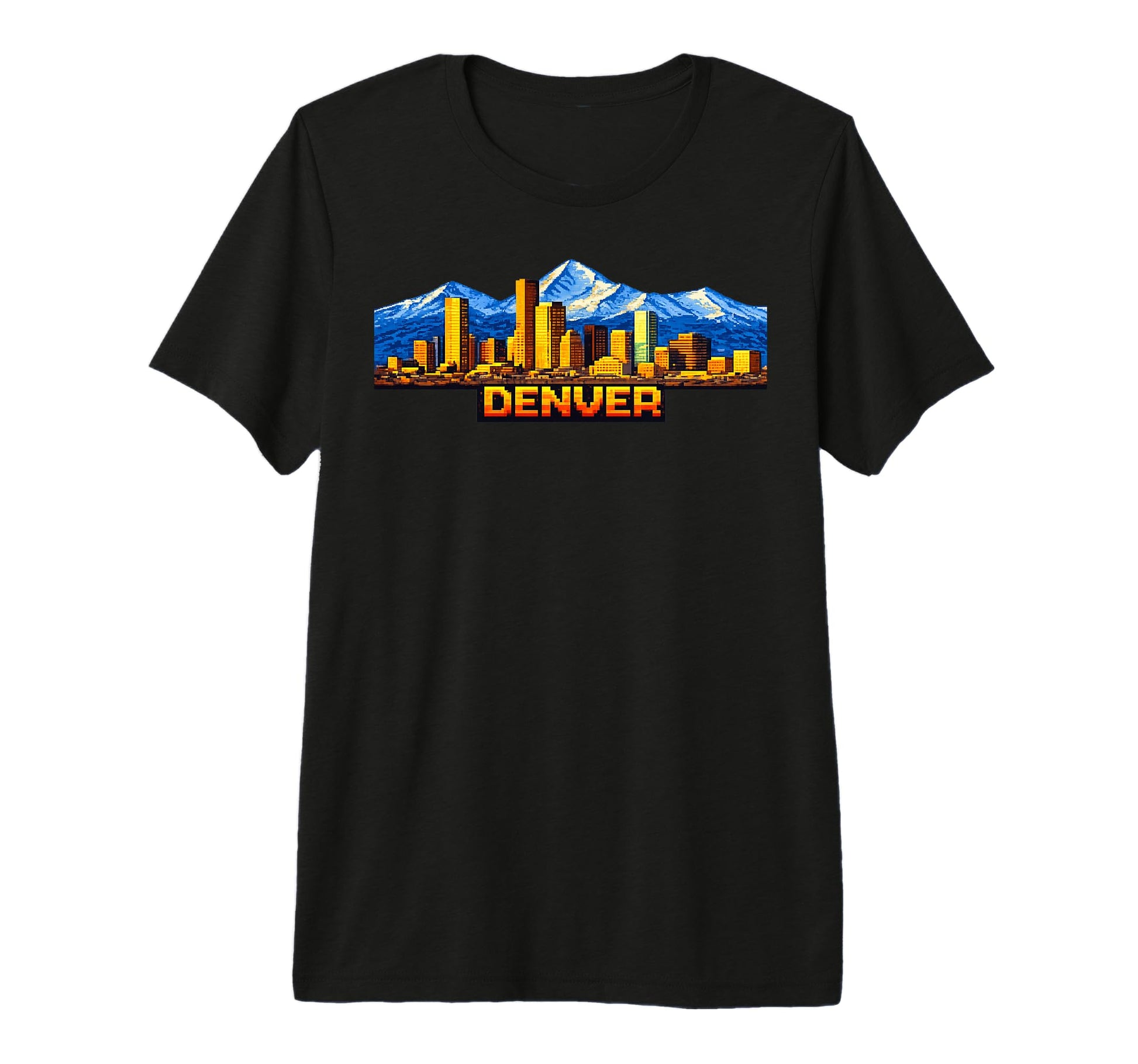 Denver 8 Bit Video Arcade Gamer T-Shirt - Casual Everyday Wear Men Women - T-Shirt, Sweatshirt, Hoodie
