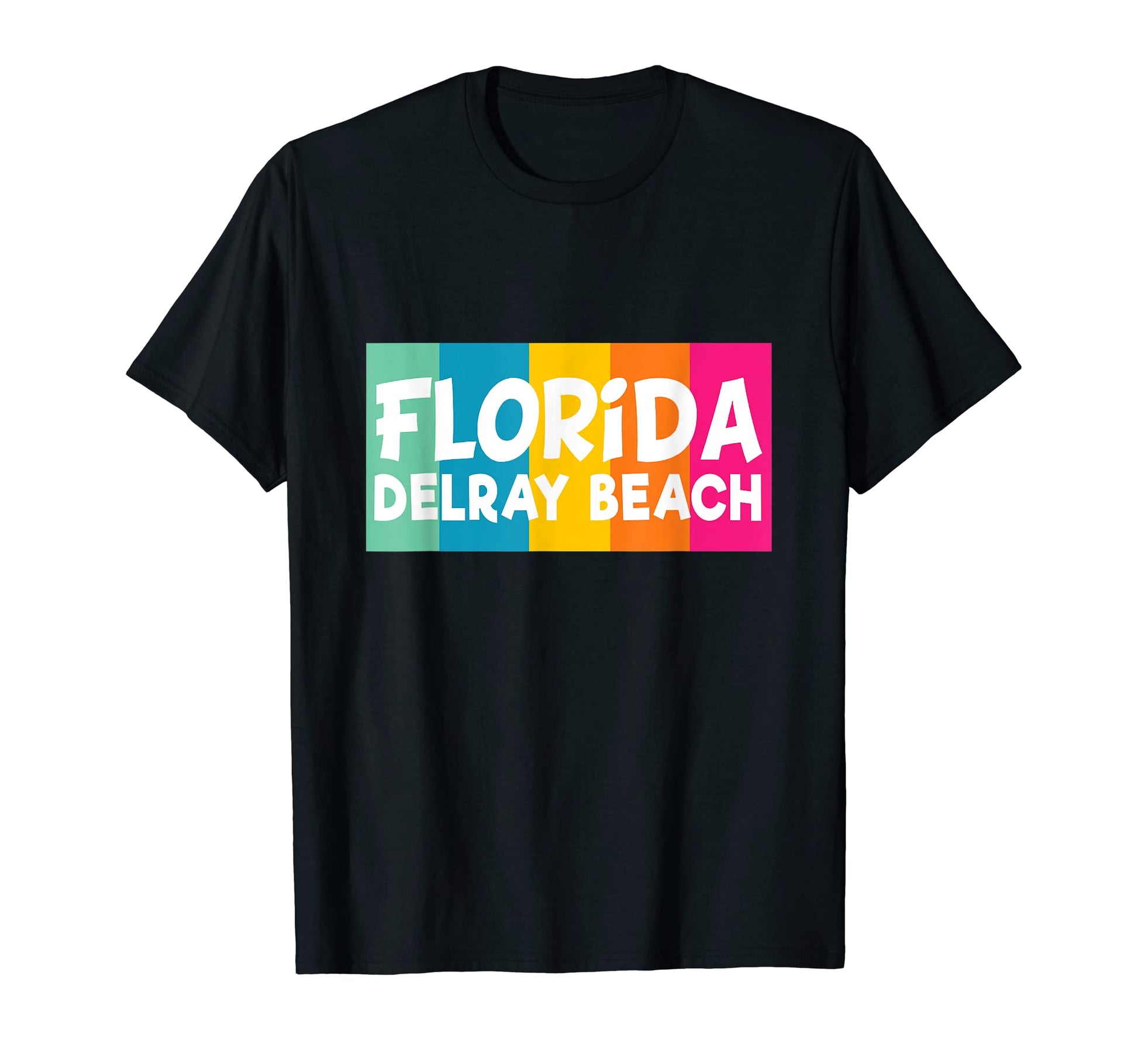Delray Beach Fl Unique Stripes Delray T-Shirt - Graphic Print Men Women - T-Shirt, Sweatshirt, Hoodie